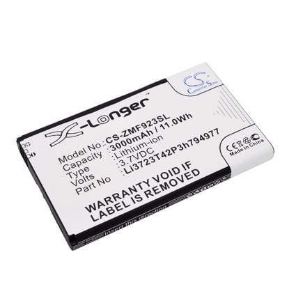 Batteri for hotspot for ZTE MF923, VELOCITY