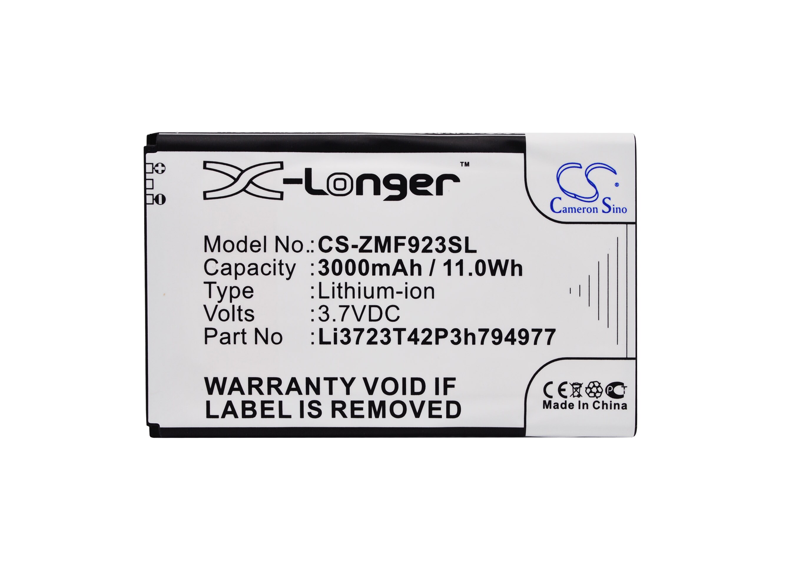 Batteri for hotspot for ZTE MF923, VELOCITY