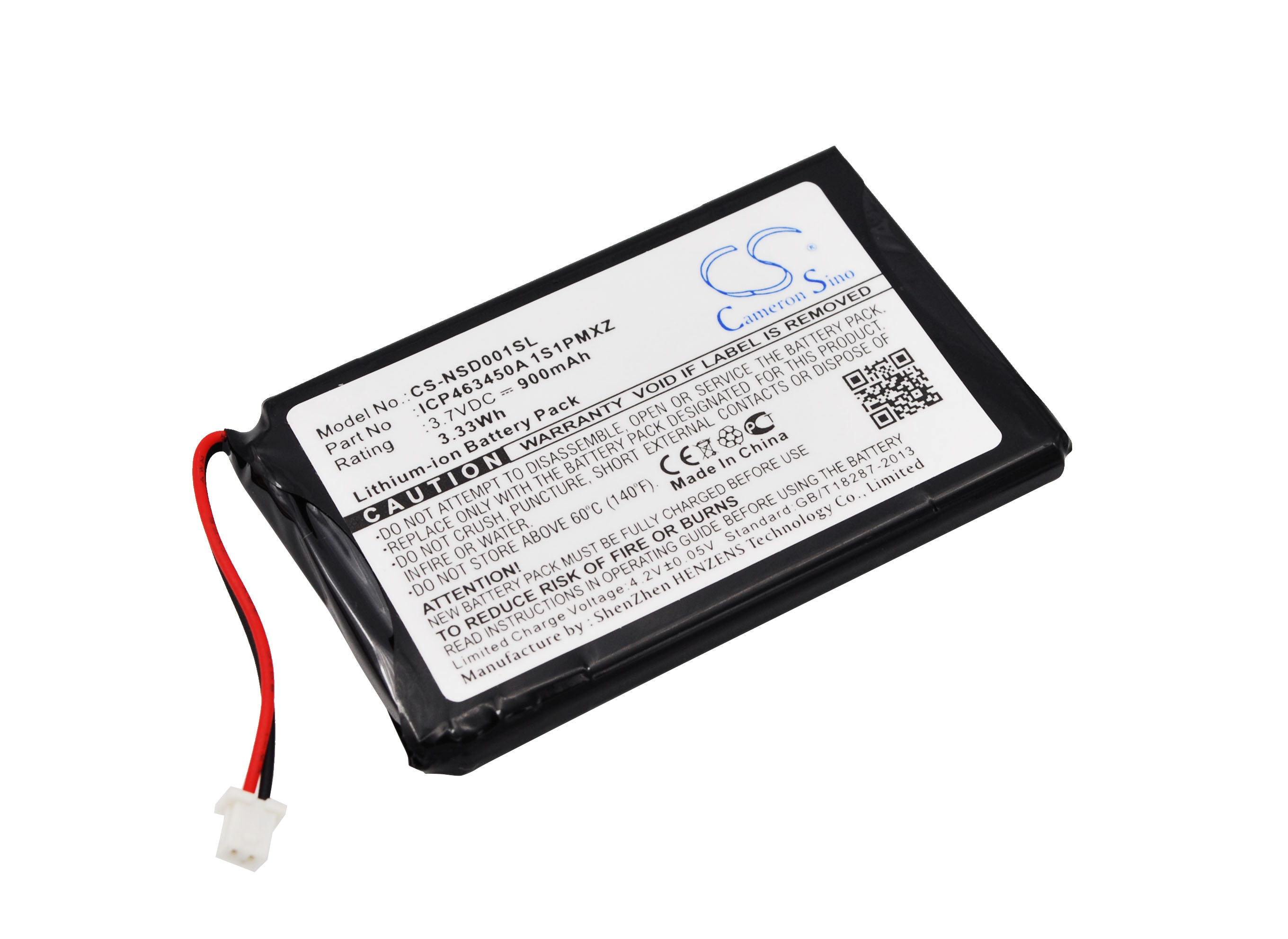 Batteri for DAB Digital til AudioVox IHDP01A, IHDP01A bærbar HD/FM-radiospiller