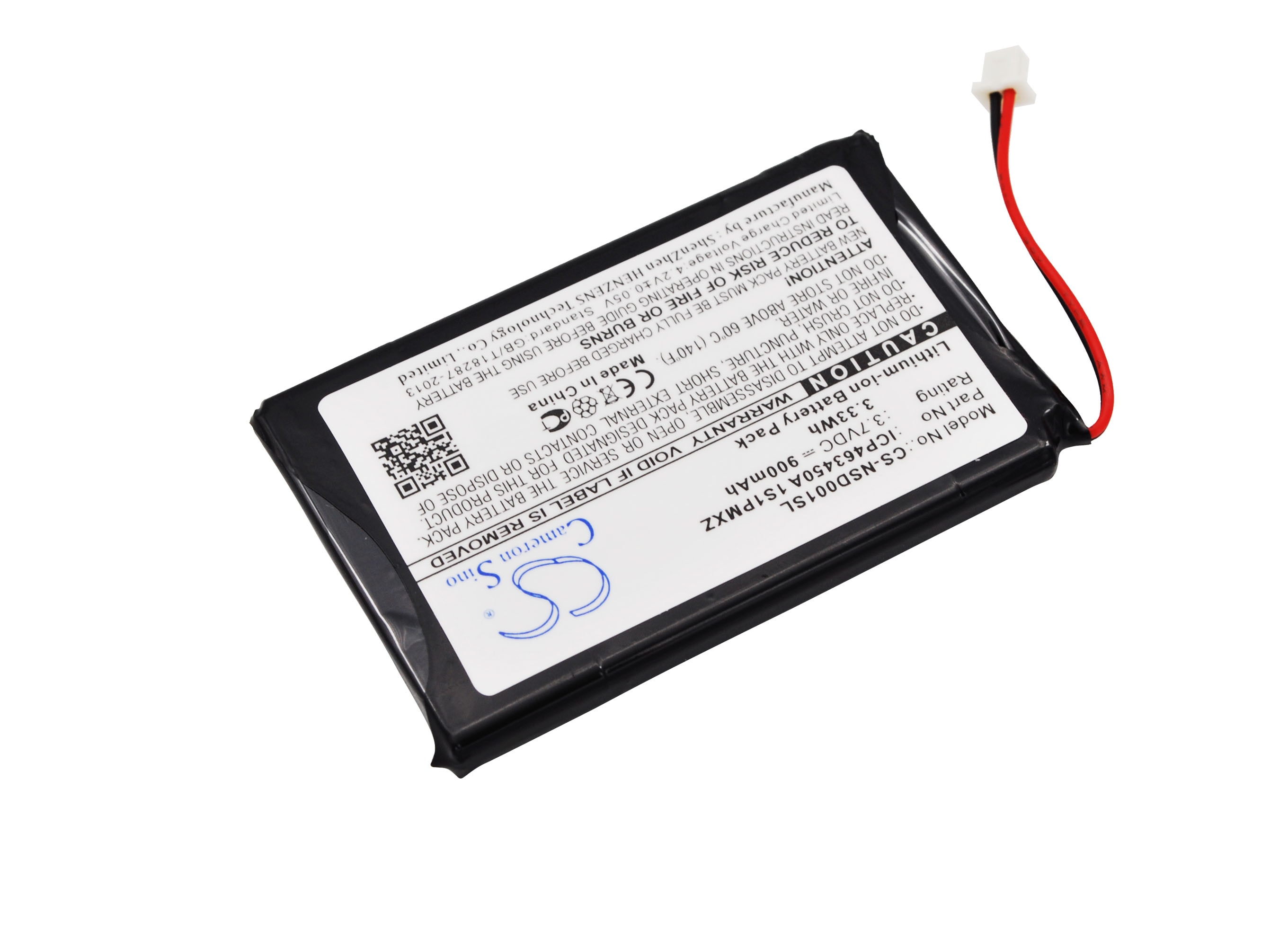 Batteri for DAB Digital til AudioVox IHDP01A, IHDP01A bærbar HD/FM-radiospiller