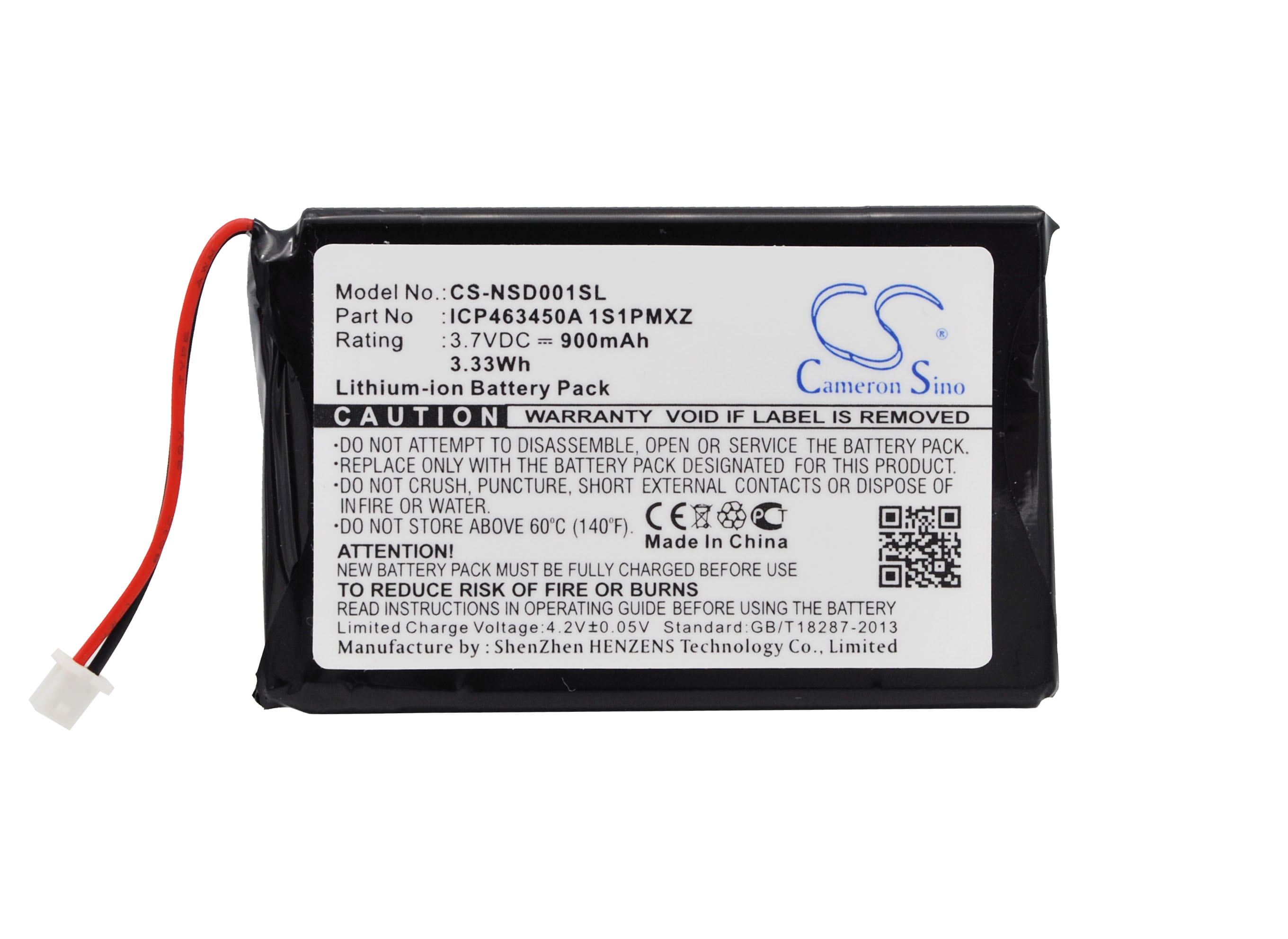 Batteri for DAB Digital til AudioVox IHDP01A, IHDP01A bærbar HD/FM-radiospiller