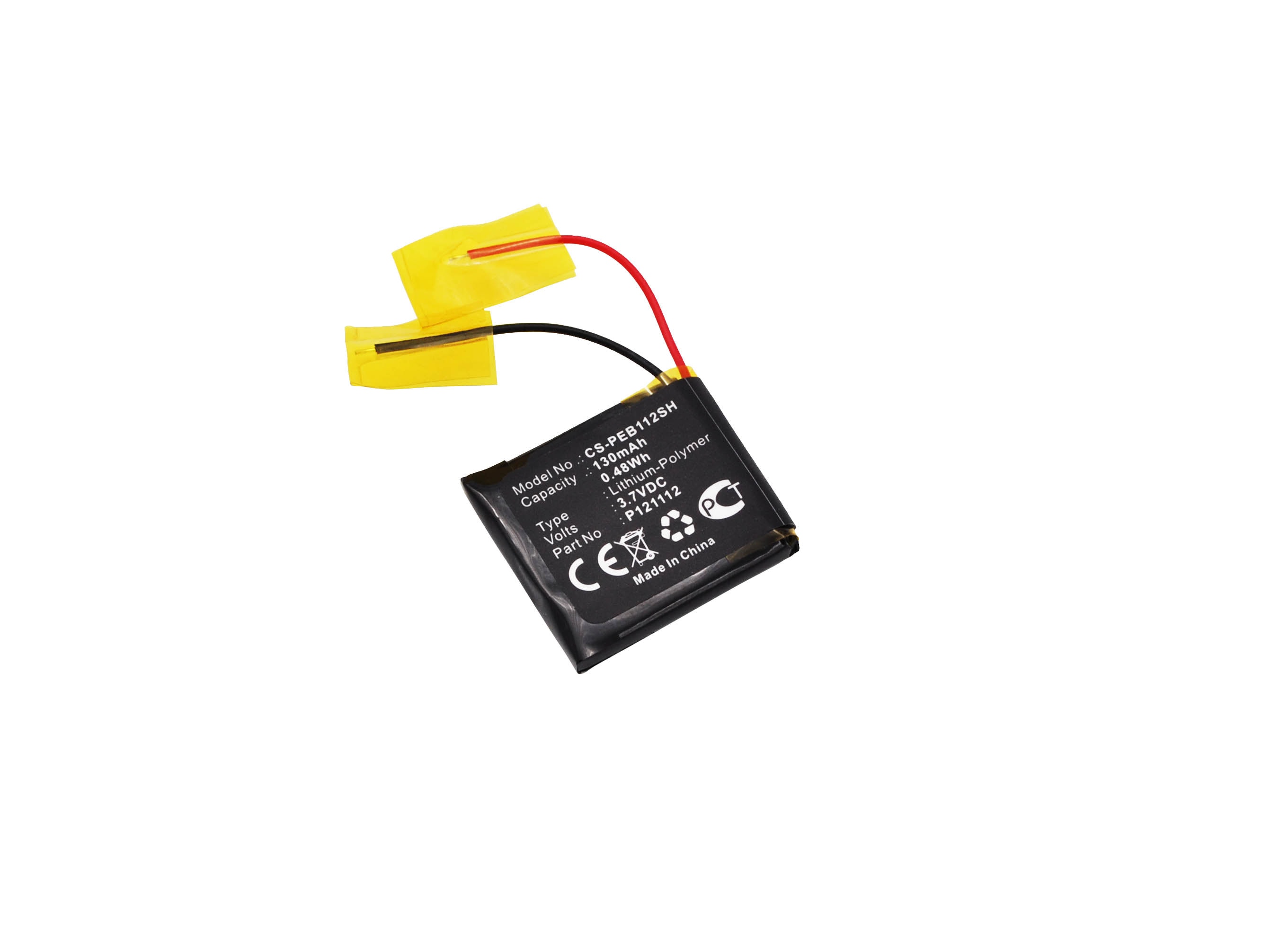 Batteri til smartklokke for Pebble E-Paper, Pebble Steel, Watch 2 osv.