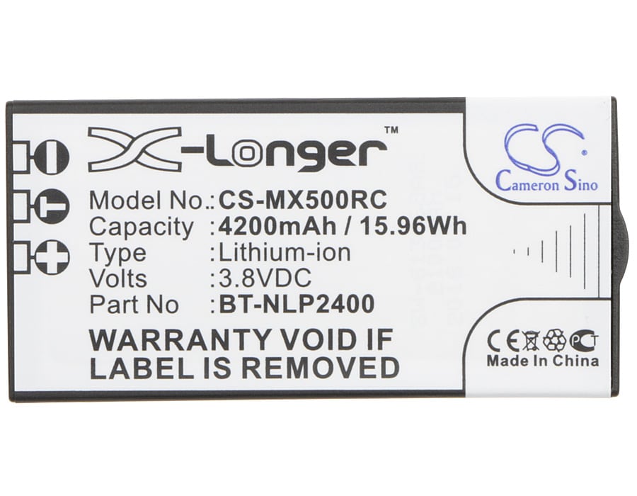 Batteri til fjernkontroll for URC MX-5000, TRC-1280