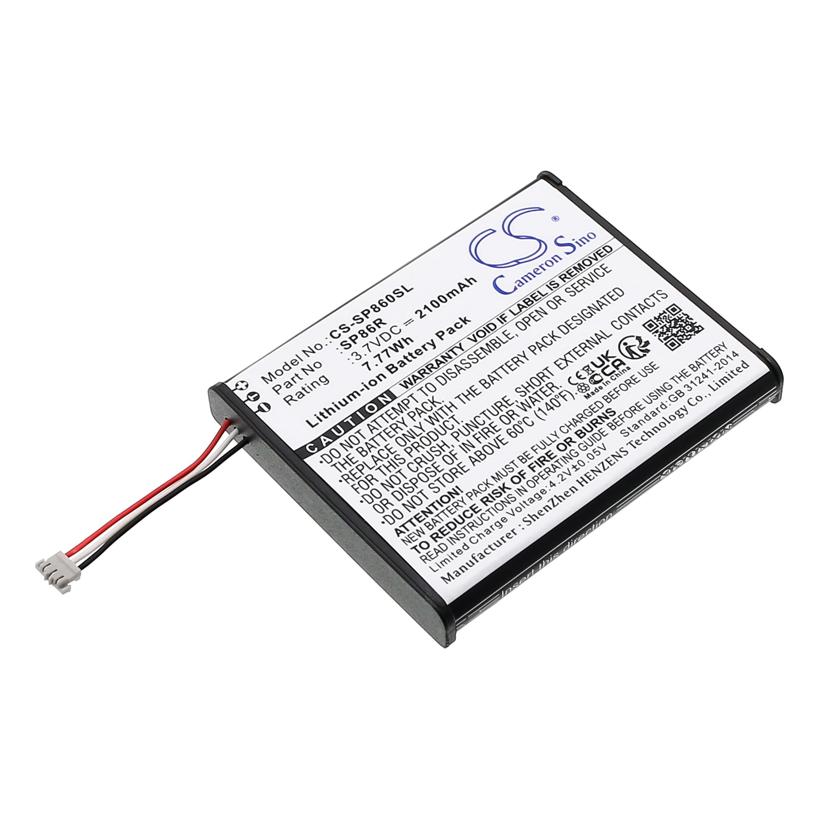 Batteri til spillkonsoll for Sony PS Vita 2007, PSV2000, PCH-2007