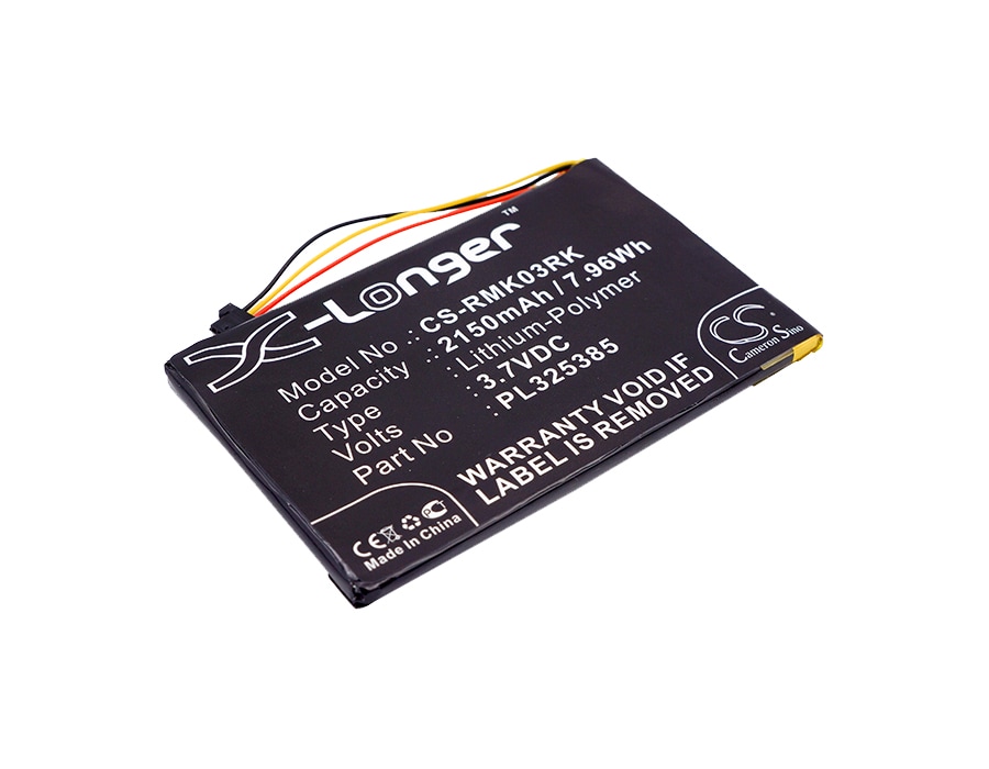 Batteri for tastatur, mus for Razer Turret Gaming Lapboard, RZ03-0133, RZ84-01330100
