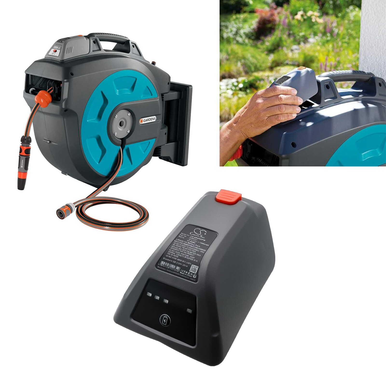 Batteri for hageredskaper for Gardena, 8025-20