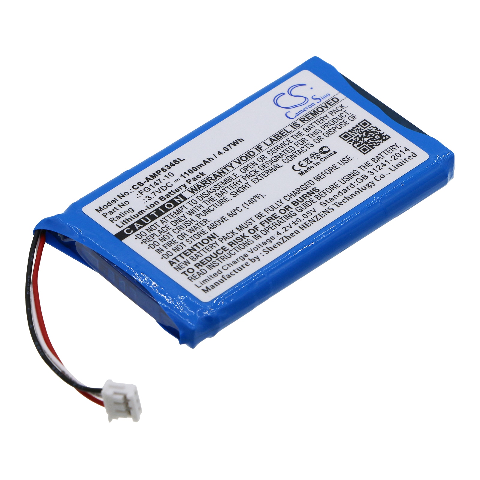 Batteri til fjernkontroll for AMX RS634, Mio Modero fjernkontroller osv.