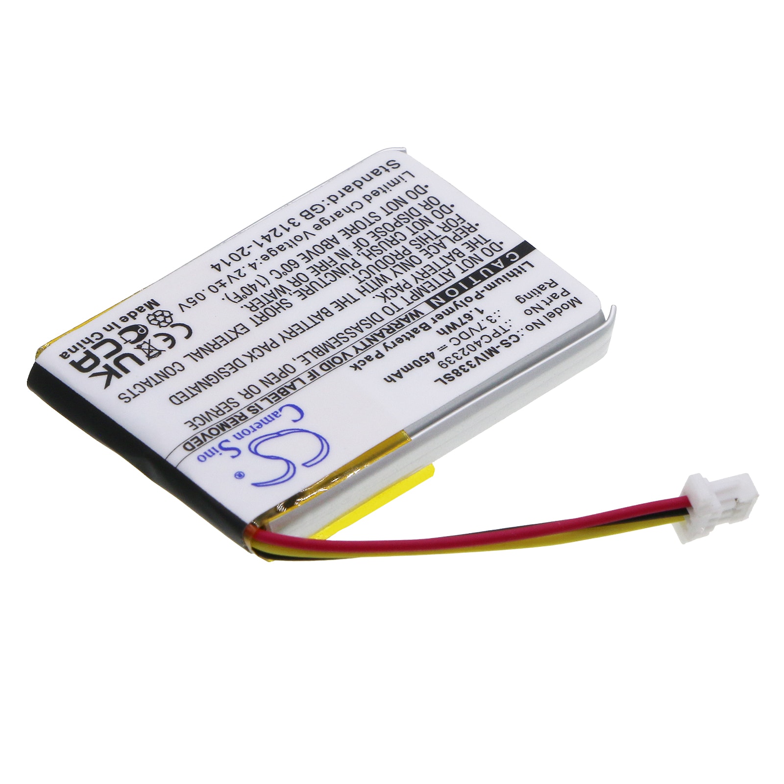 Dashcam-batteri for Mio Mivue 338, MiVue 366, MiVue 368 og andre.