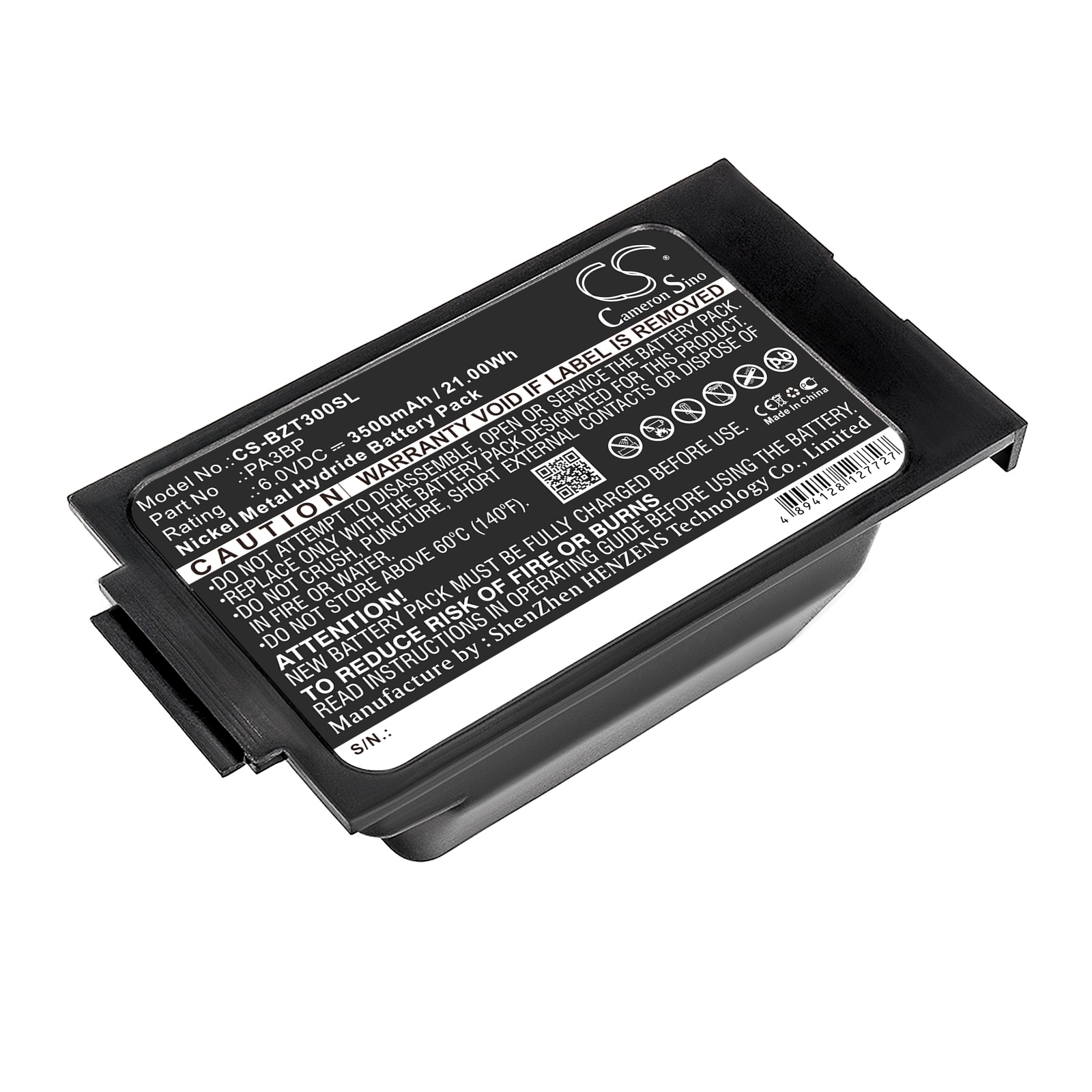 Batteri til termisk kamera for Bullard PA30 PAPR, Tri-Filter