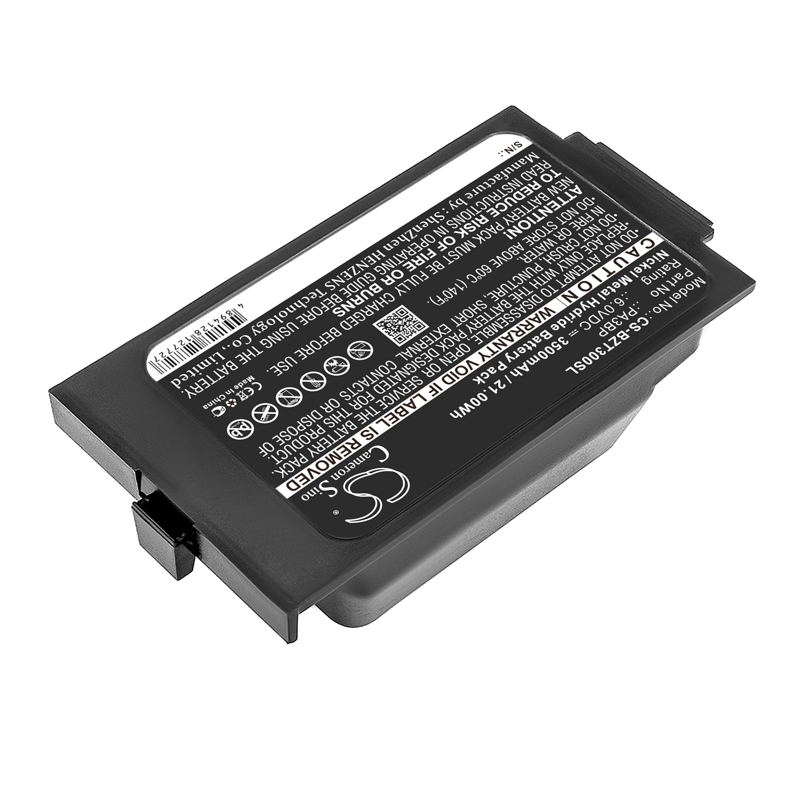 Batteri til termisk kamera for Bullard PA30 PAPR, Tri-Filter