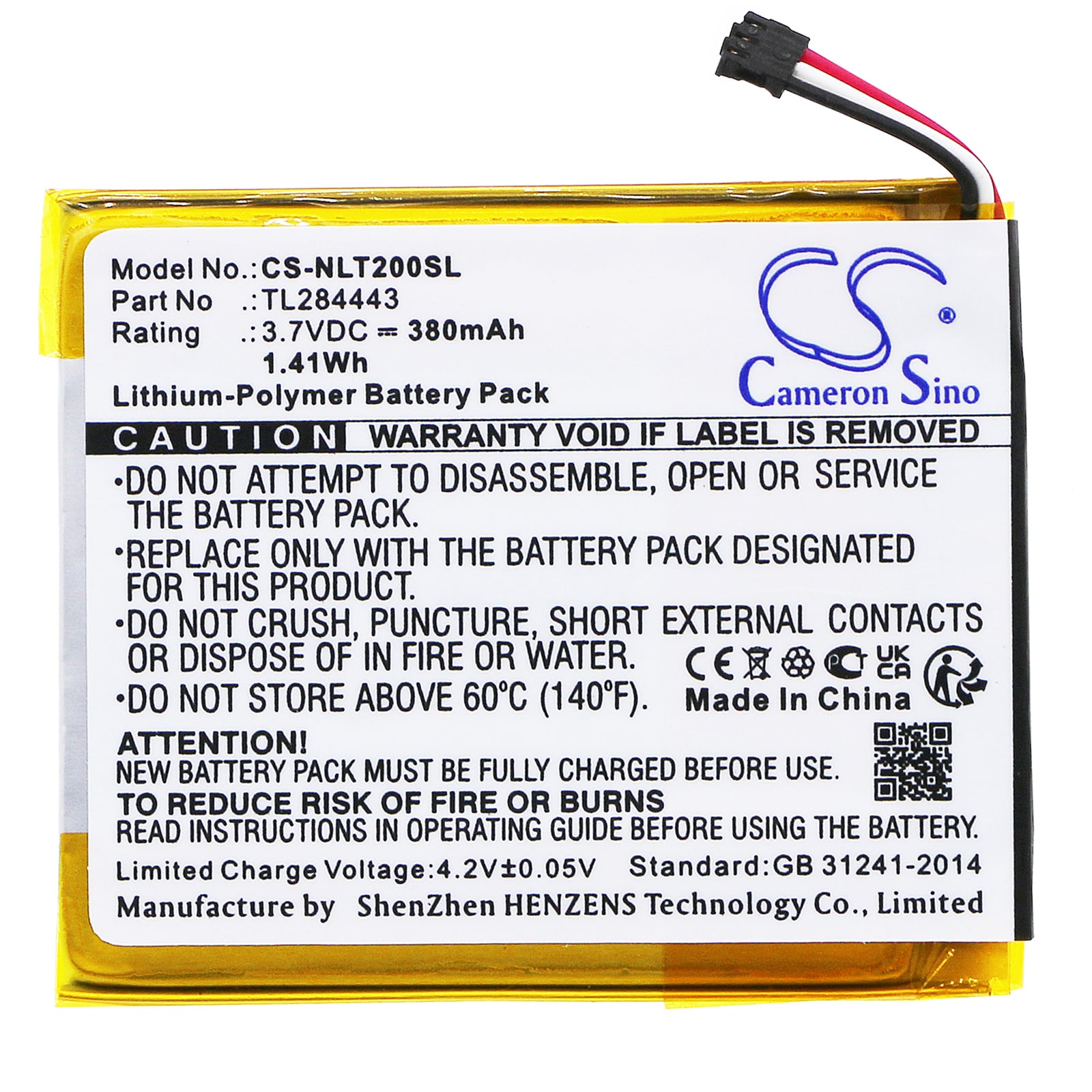 Smart Home-batteri for Nest Learning Thermostat 2. generasjon, T3007ES og andre.