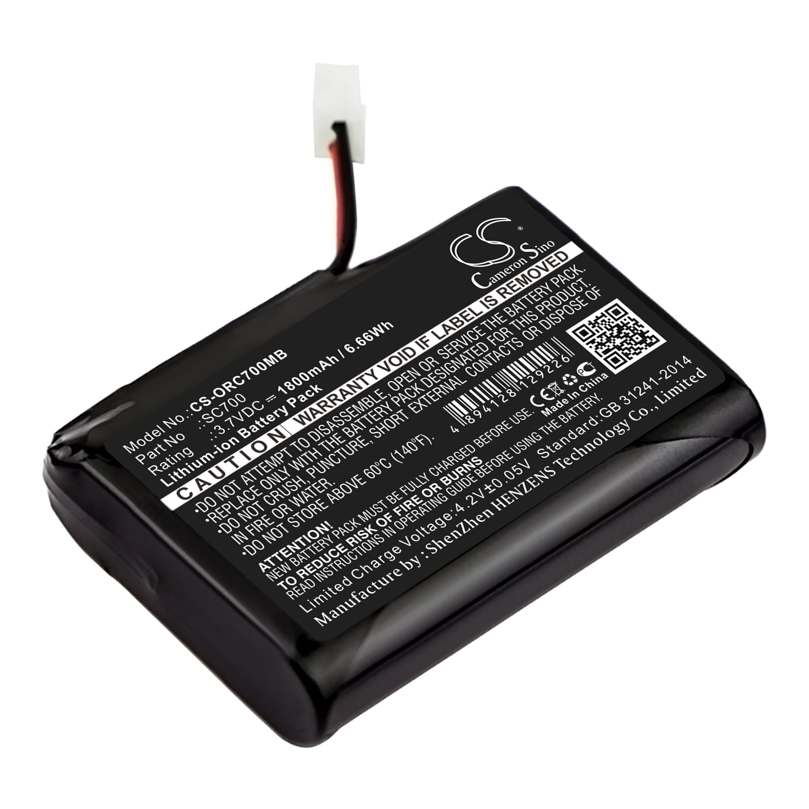 Batteri til BabyPhone for Oricom Secure 700, SC700