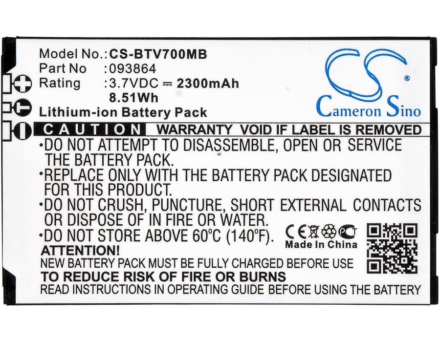 Batteri til BabyPhone for BT Video Baby Monitor 7000, Baby Monitor 7500