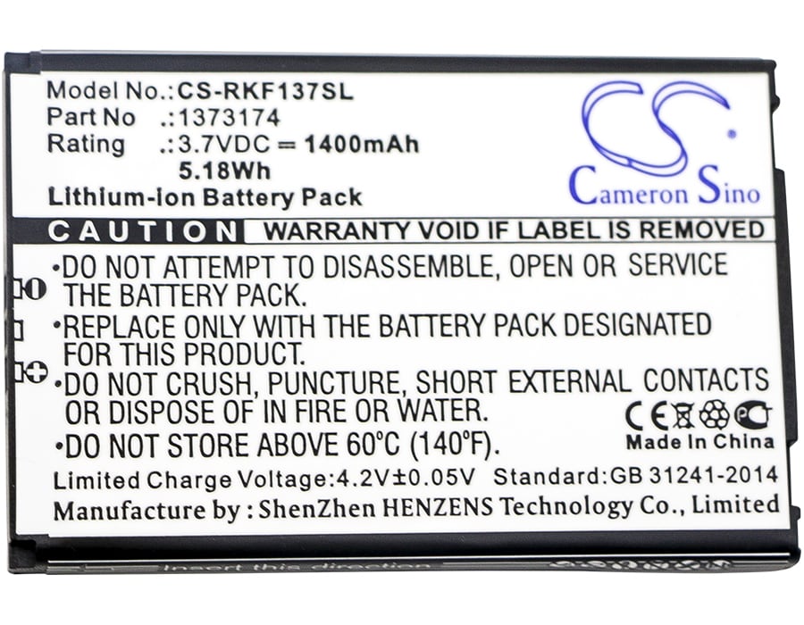 Batteri til sikkerhetskamera for Renkforce 1373174
