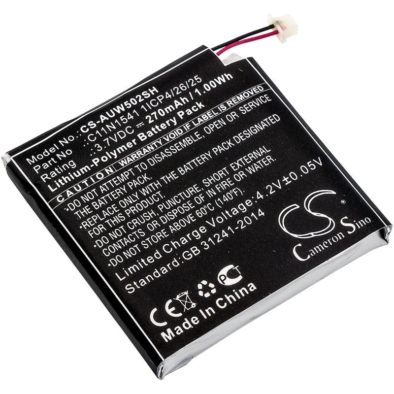 Batteri til smartklokke for Asus ZenWatch 2, WI502QF