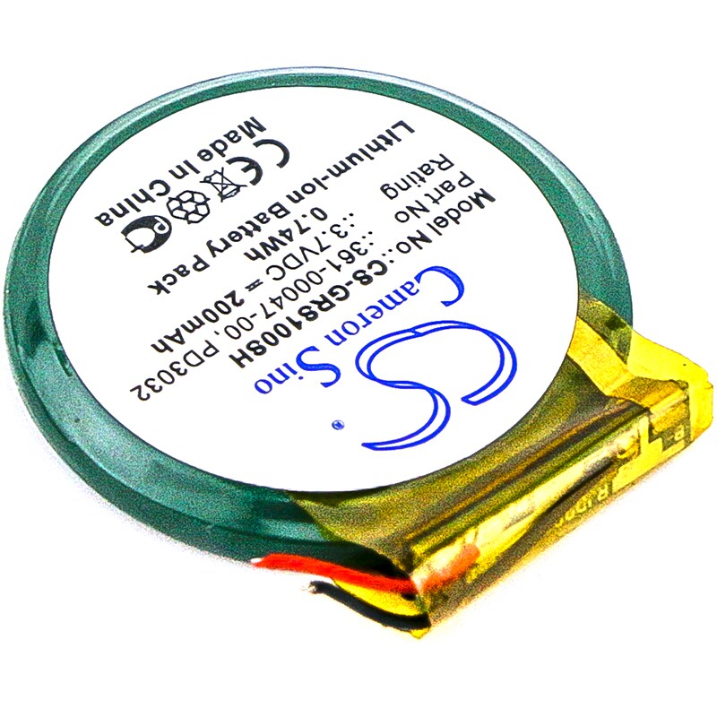 Batteri til smartklokke for Garmin Forerunner S1, Forerunner S1W, Forerunner 110 og andre.