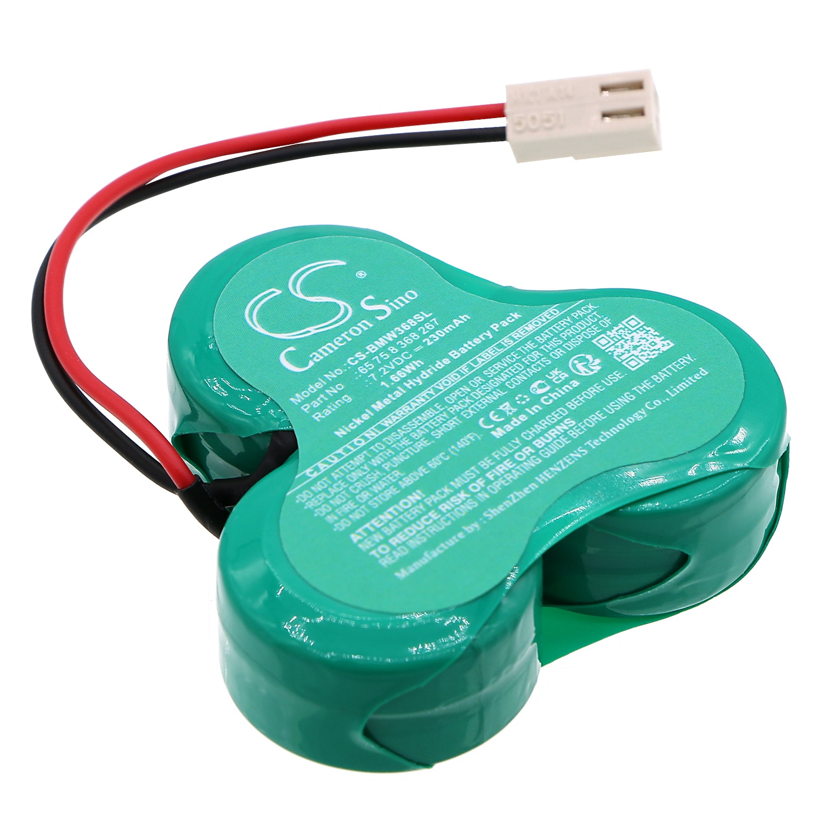 Batteri til sirenealarm for BMW 3-serie, 5-serie, E38 osv.