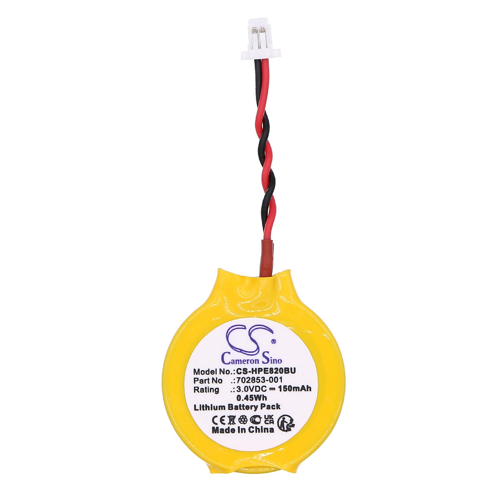 Batteri for CMOS / Backup for HP EliteBook 820 G3, Folio 9470m, 9480m og andre.
