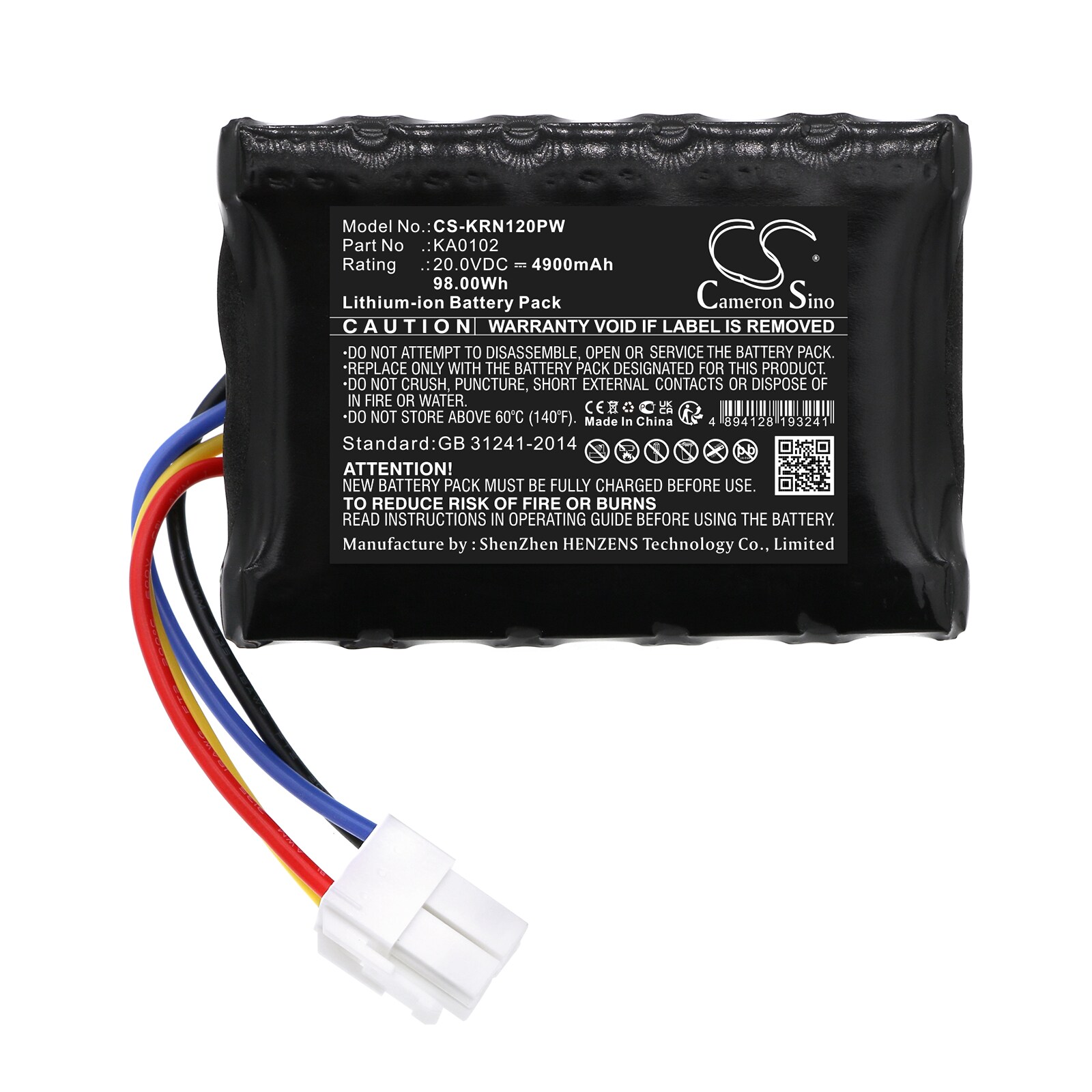 Batteri til robotgressklipper 4900 mAh 20 V / Kress Mission RTKn 1000 / 1500 / 2000 / KR-serien