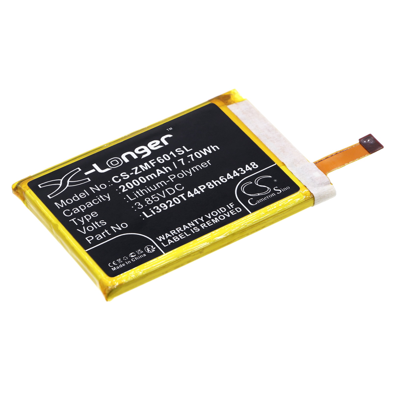 Batteri for hotspot for ZTE Pocket WiFi 601ZT, Pocket WiFi 801ZT