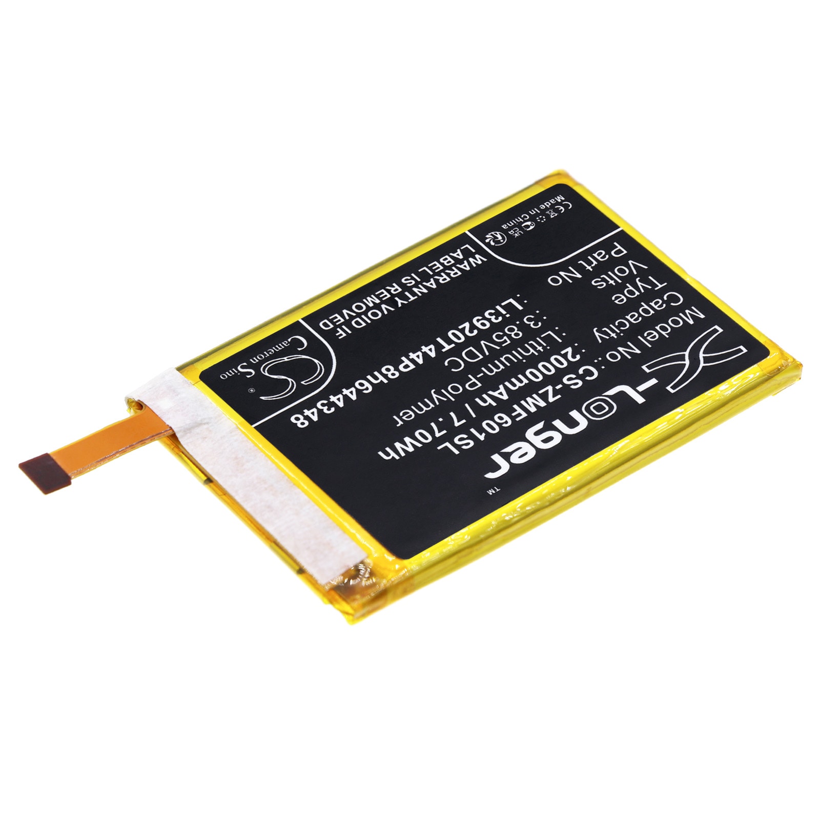 Batteri for hotspot for ZTE Pocket WiFi 601ZT, Pocket WiFi 801ZT