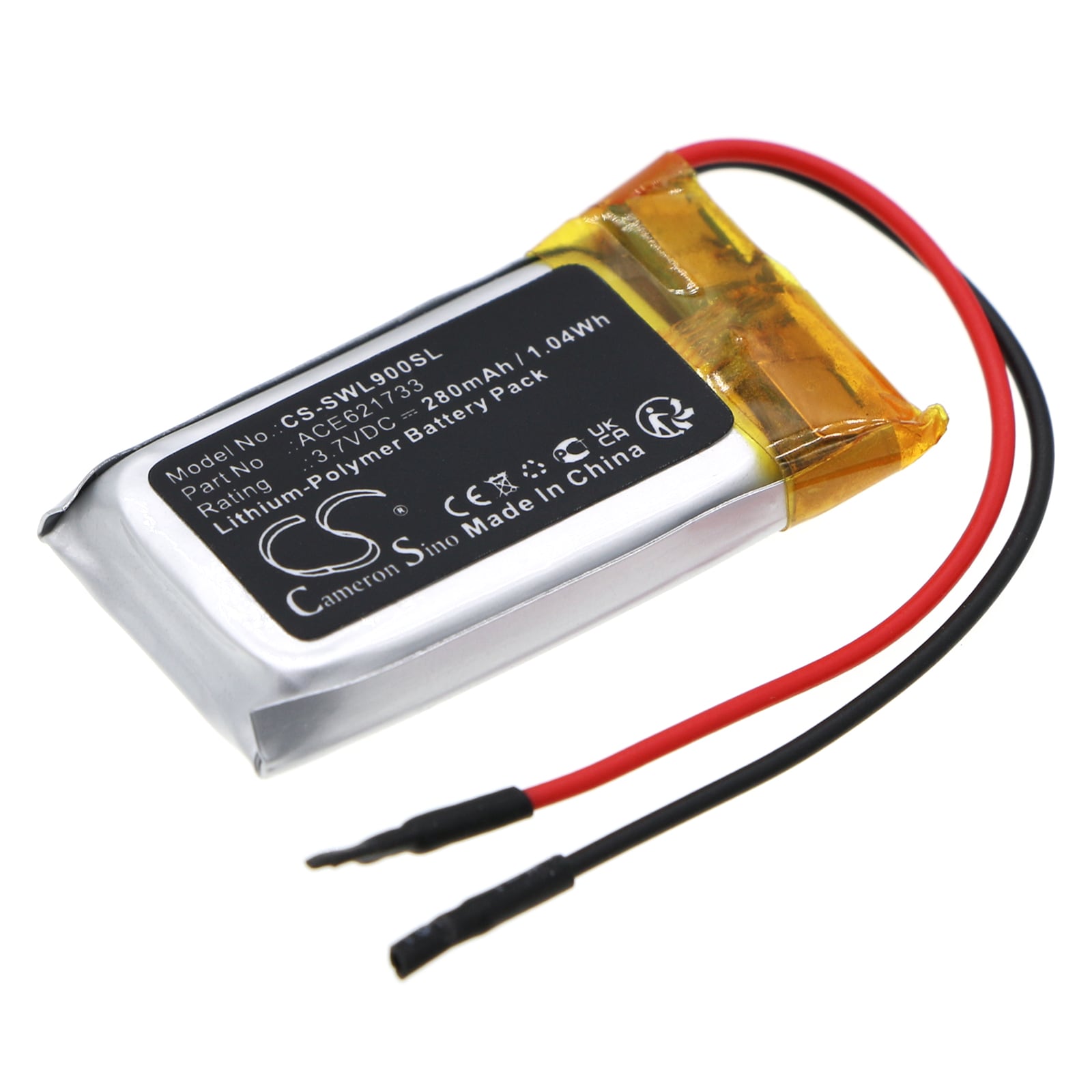 Batteri for musikk til Sony WF-L900 Ladeveske, WH-CH400, WH-CH510 osv.