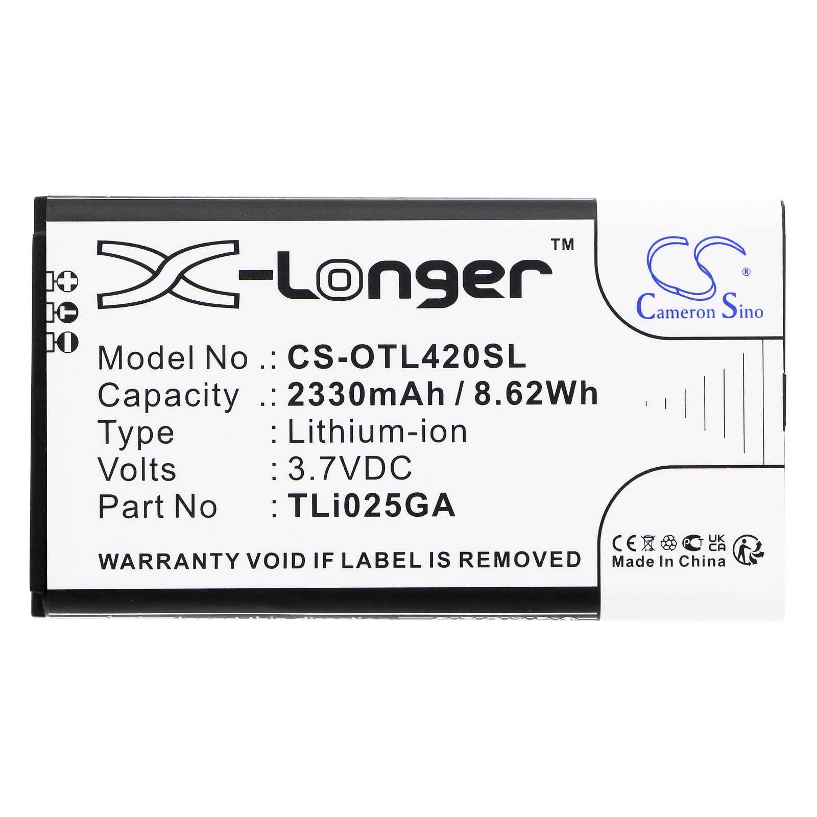 Batteri for Hotspot for Alcatel Link Zone, MW42LM
