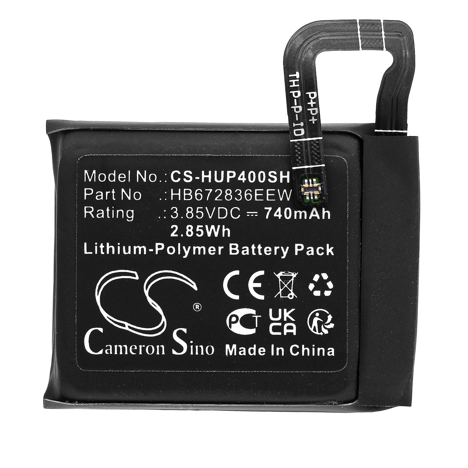 Batteri til smartklokke for Huawei Watch GS Pro, Watch 4x, Watch 4s