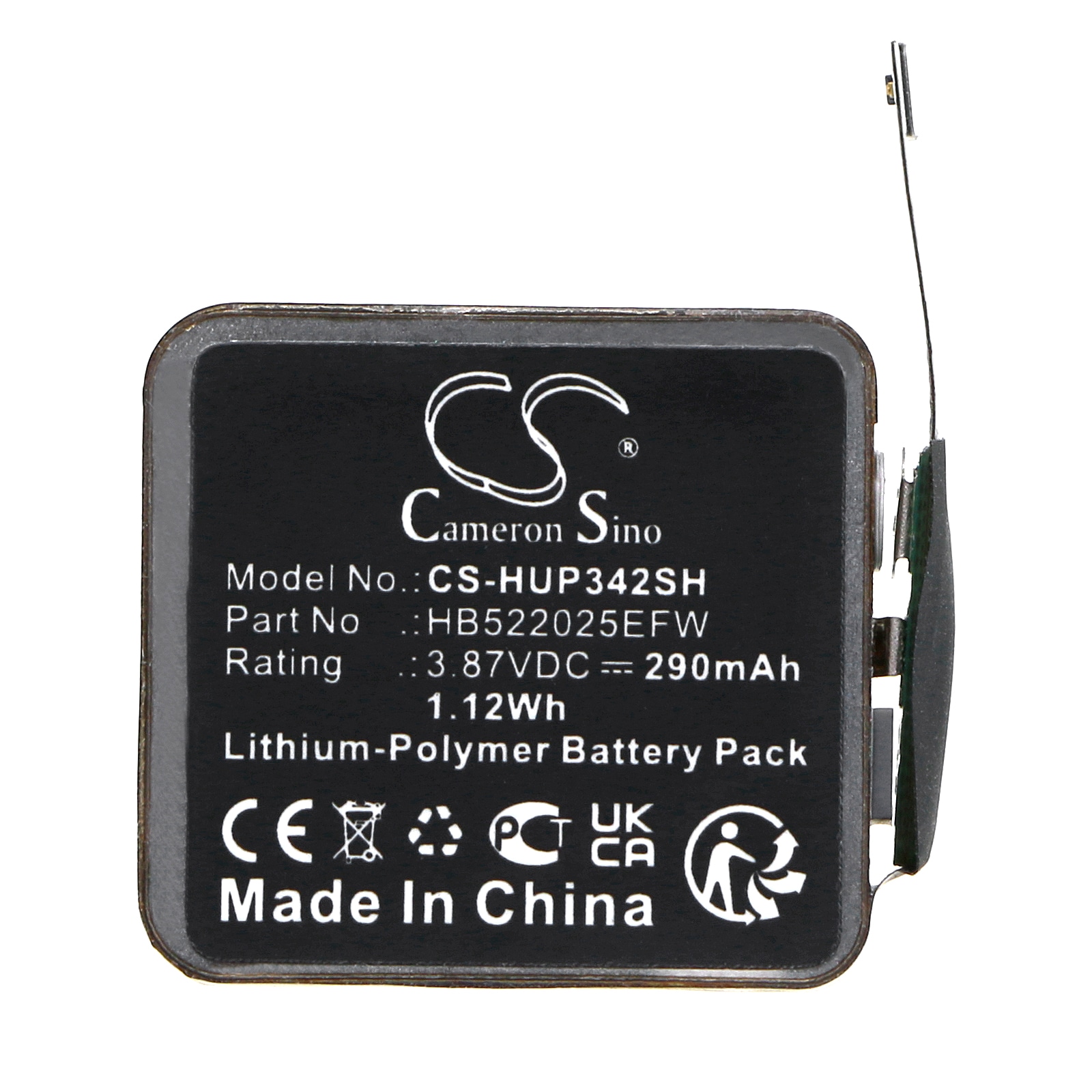Batteri til smartklokke for Huawei Watch GT3 42mm, Watch GT3 Pro 42mm
