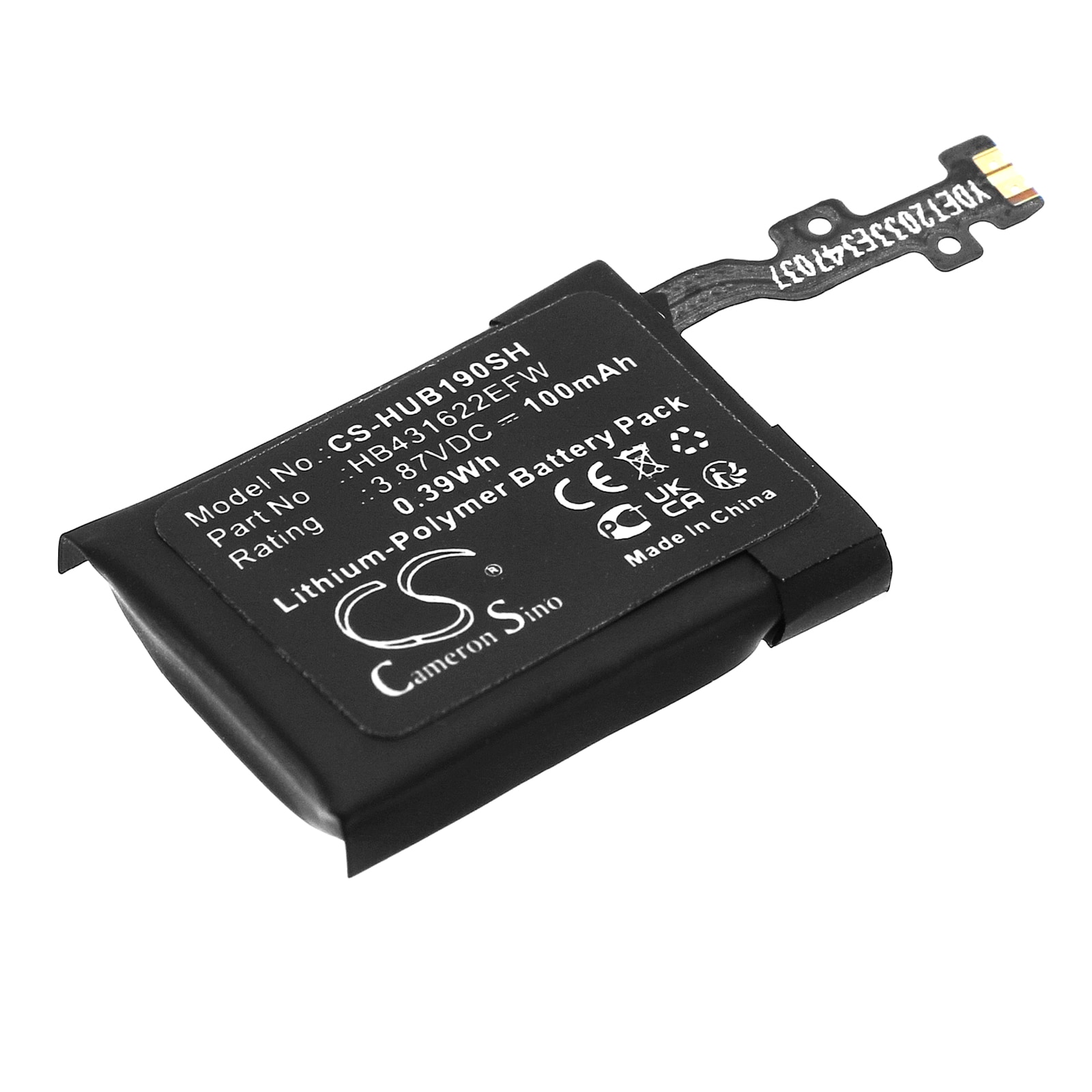 Batteri til smartklokke for Huawei Band B6, Band B7, FDS-B19 osv.