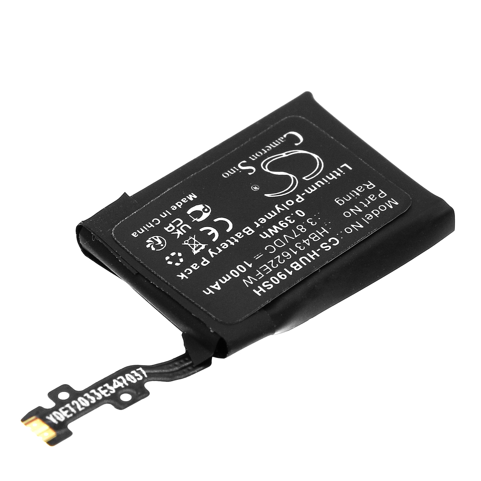 Batteri til smartklokke for Huawei Band B6, Band B7, FDS-B19 osv.