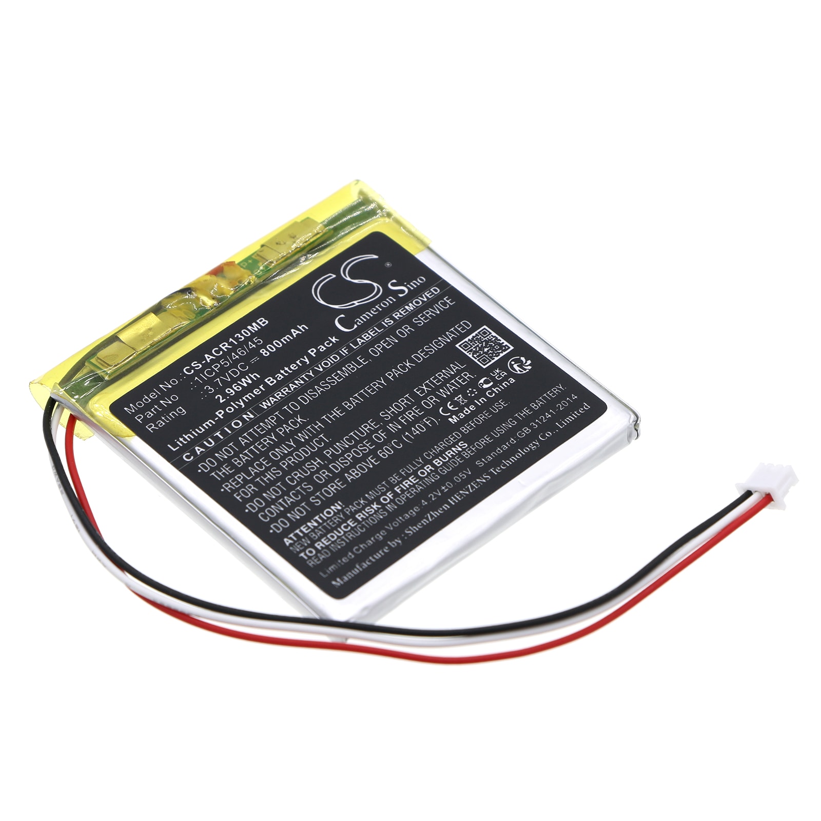 Batteri til BabyPhone for Angelcare AC1300, AC1300-D, AC1320 Monitor