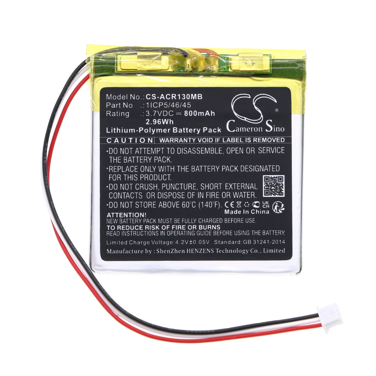 Batteri til BabyPhone for Angelcare AC1300, AC1300-D, AC1320 Monitor