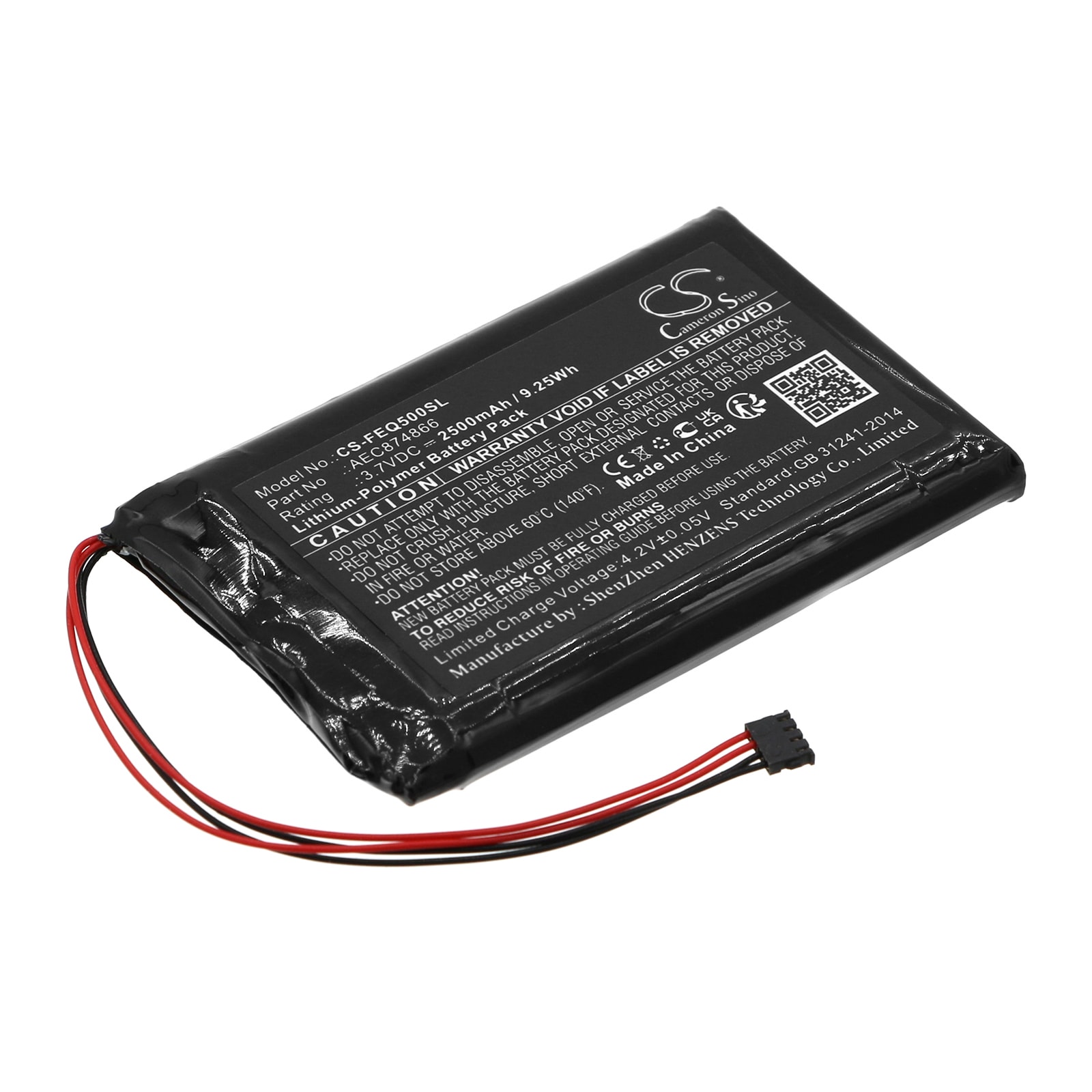Batteri for Forsterker for Fiio Q5