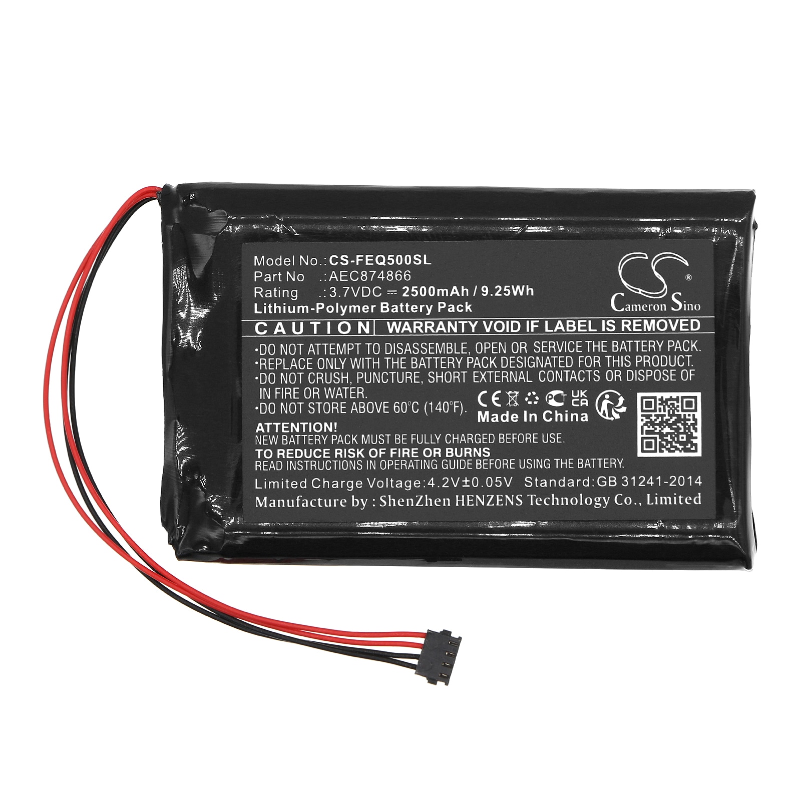 Batteri for Forsterker for Fiio Q5