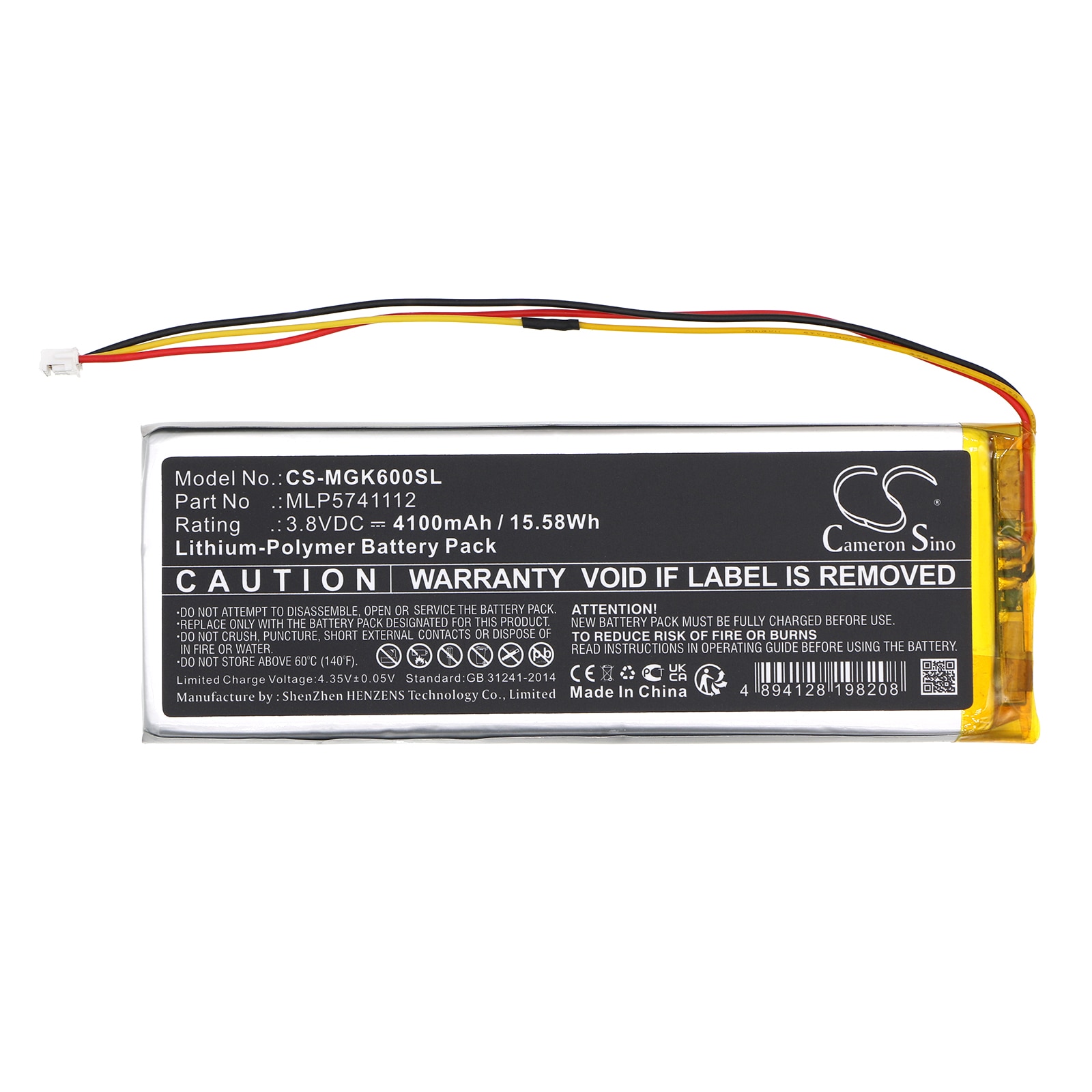 Batteri for tastatur, mus for MelGeek Mojo60