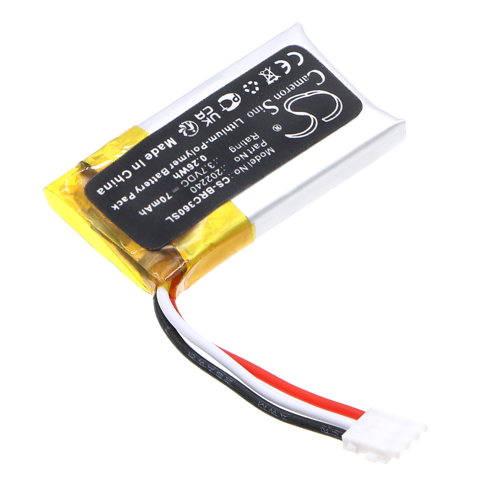 Batteri for elektriske sykkeldeler til $ 0000098n EB1310000E, LED-fjernkontroll, BRC3600 og andre.