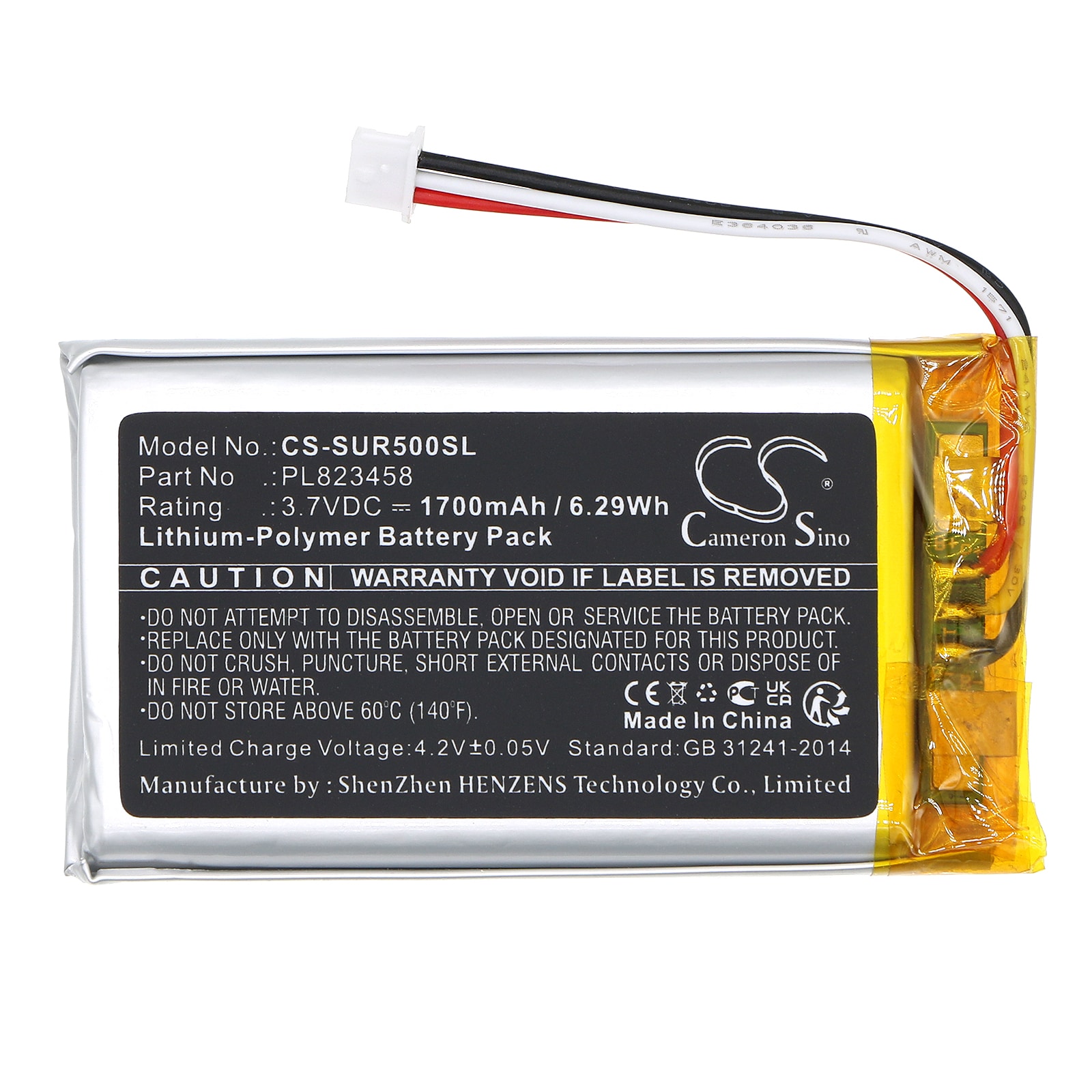 Batteri til fjernkontroll for SAVANT Remote Control 500, SUR-0500