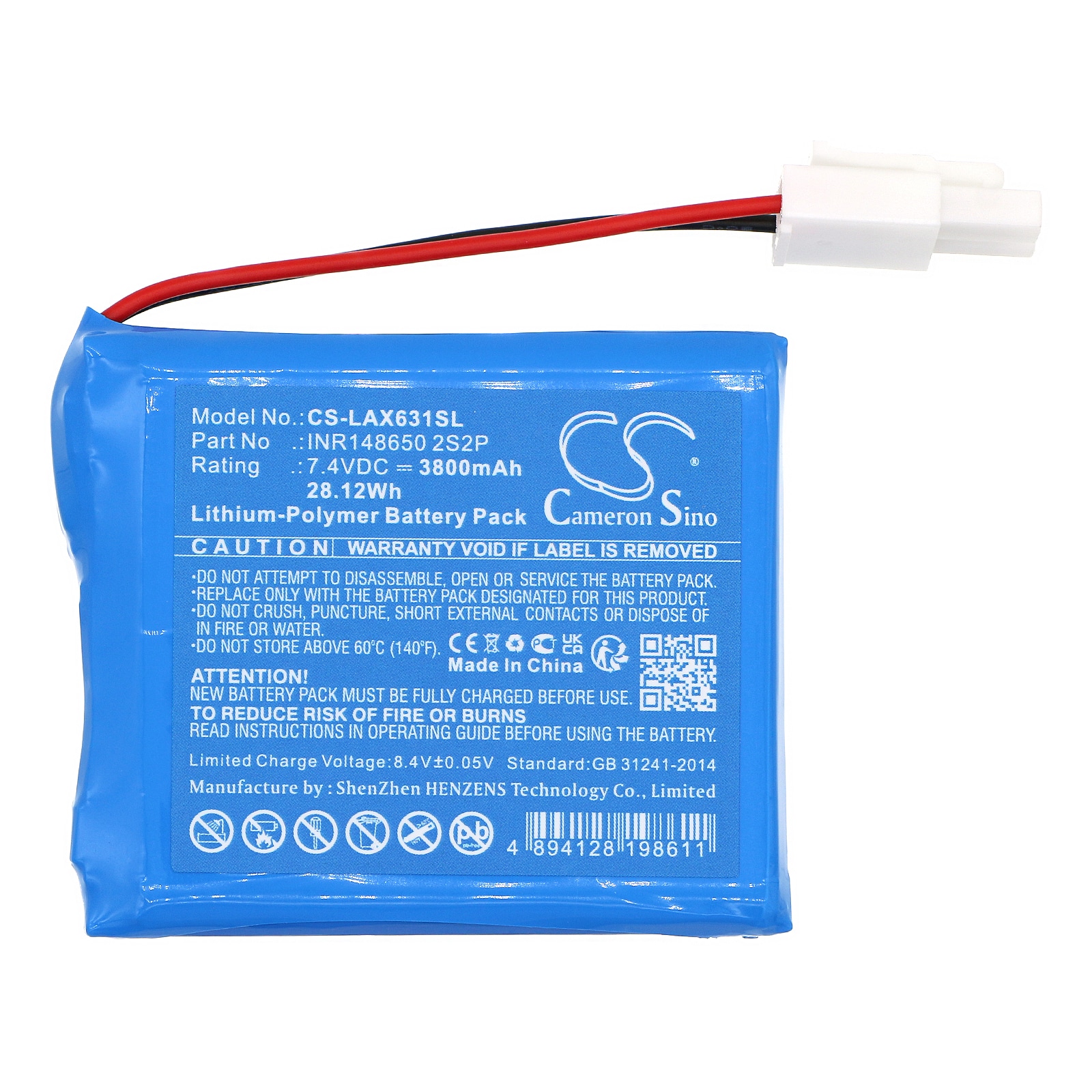 Batteri til diagnostisk skanner for Launch X631, X631+