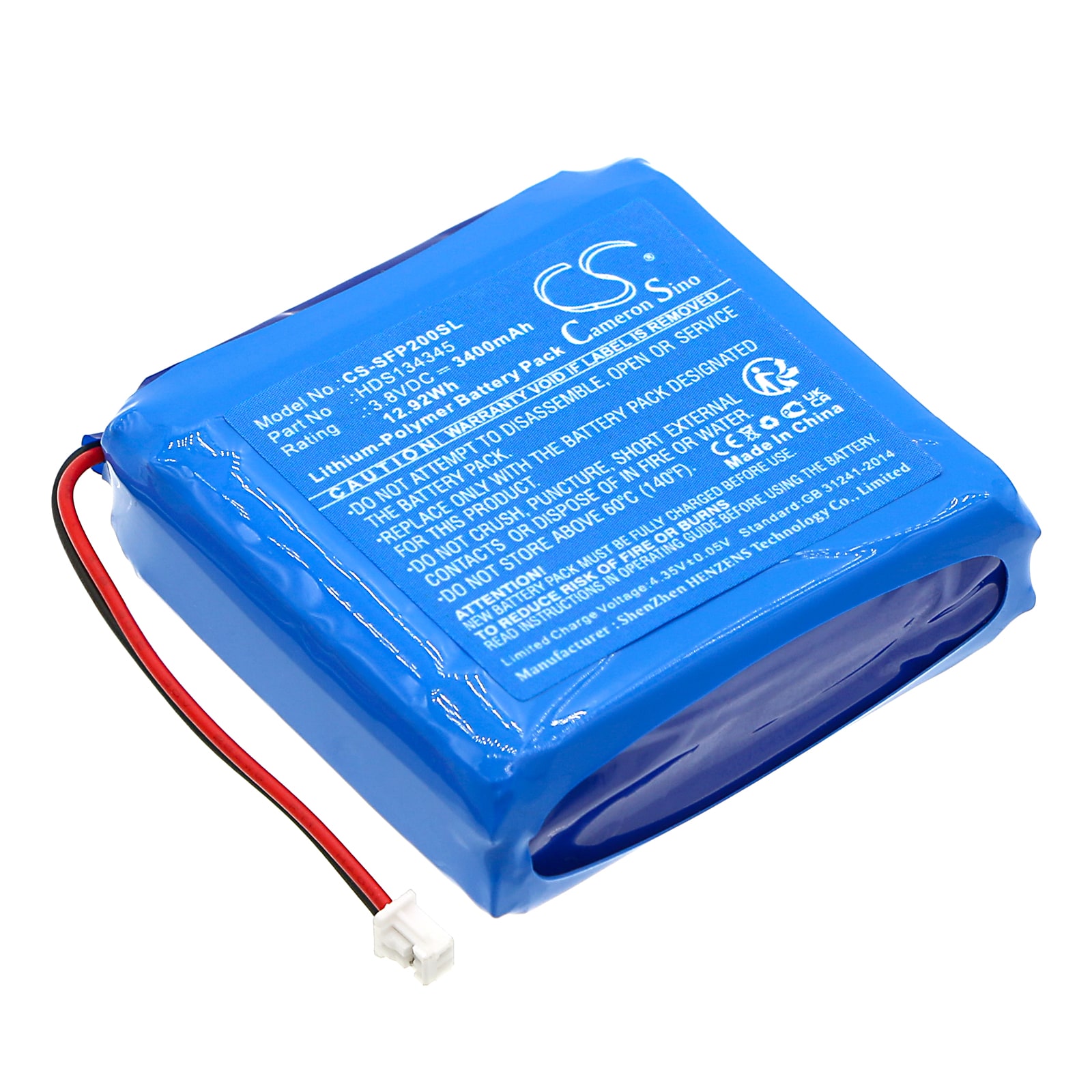 Batteri for kroppskamera til Safie Pocket 2