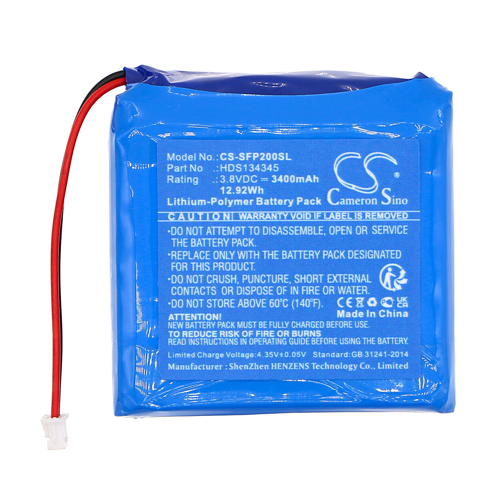 Batteri for kroppskamera til Safie Pocket 2