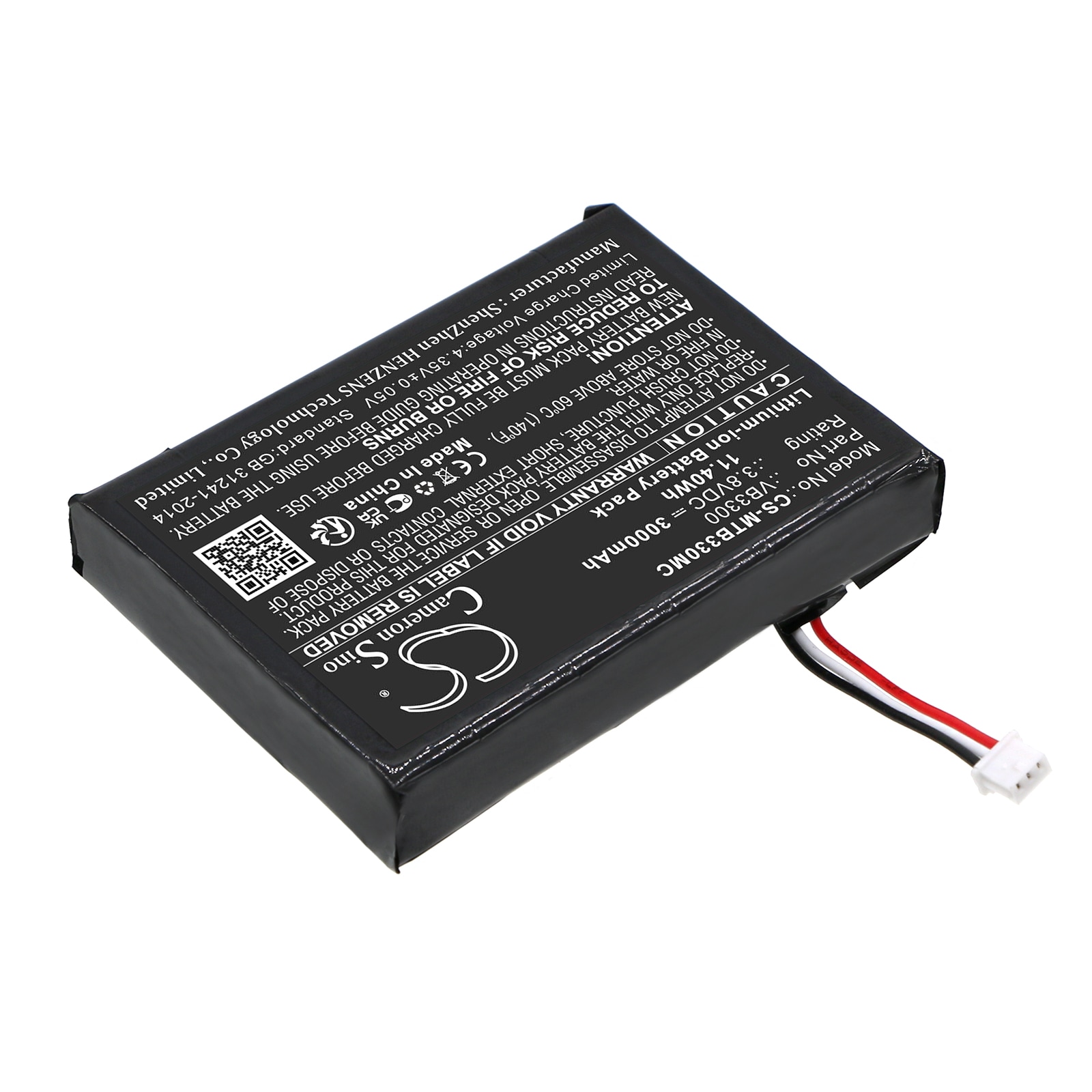 Batteri for kroppskamera for Motorola VB400, VB400 kroppskamera