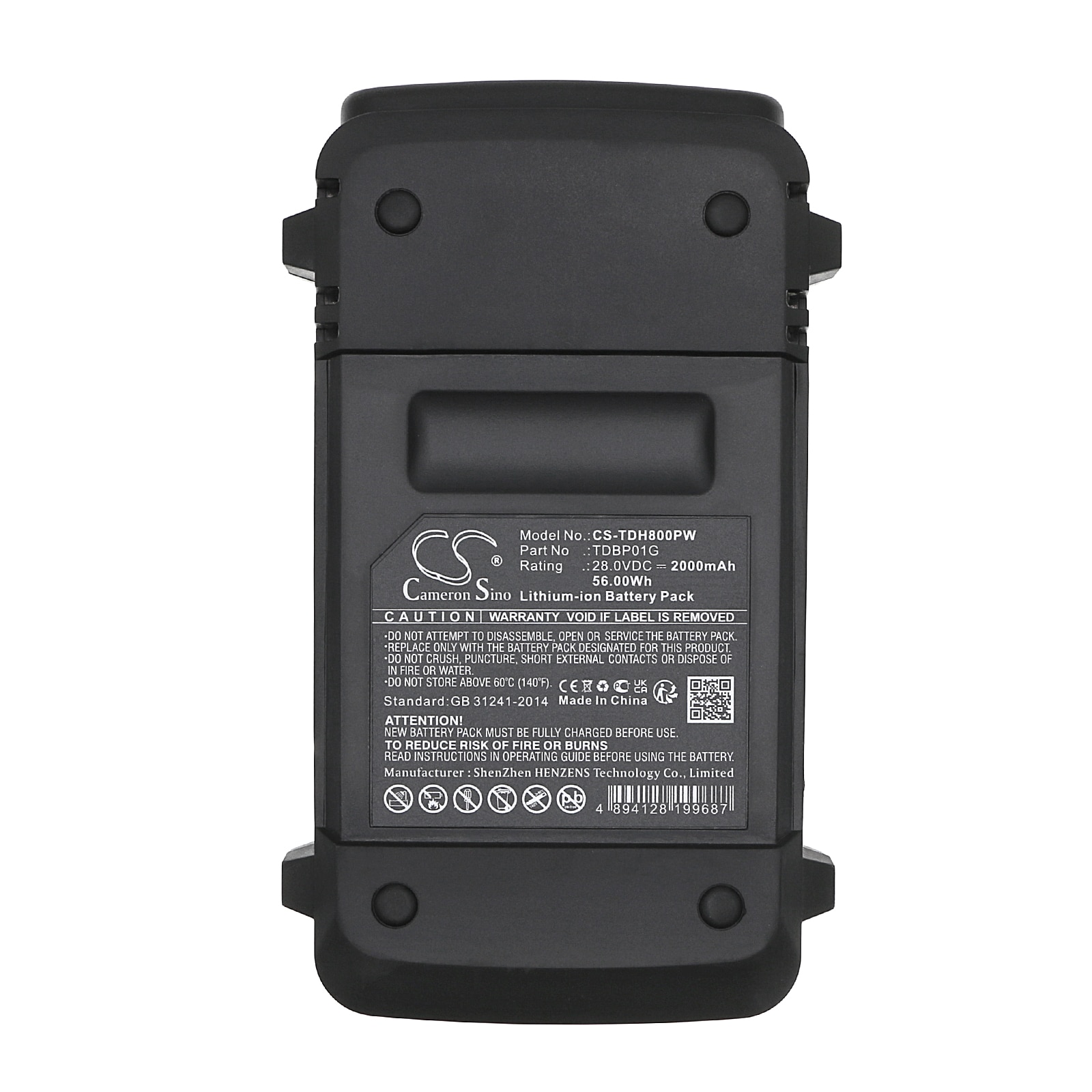 Batteri til gressklippere for TECCPO TDHT01G, TDLT01G, TDAB03G og andre