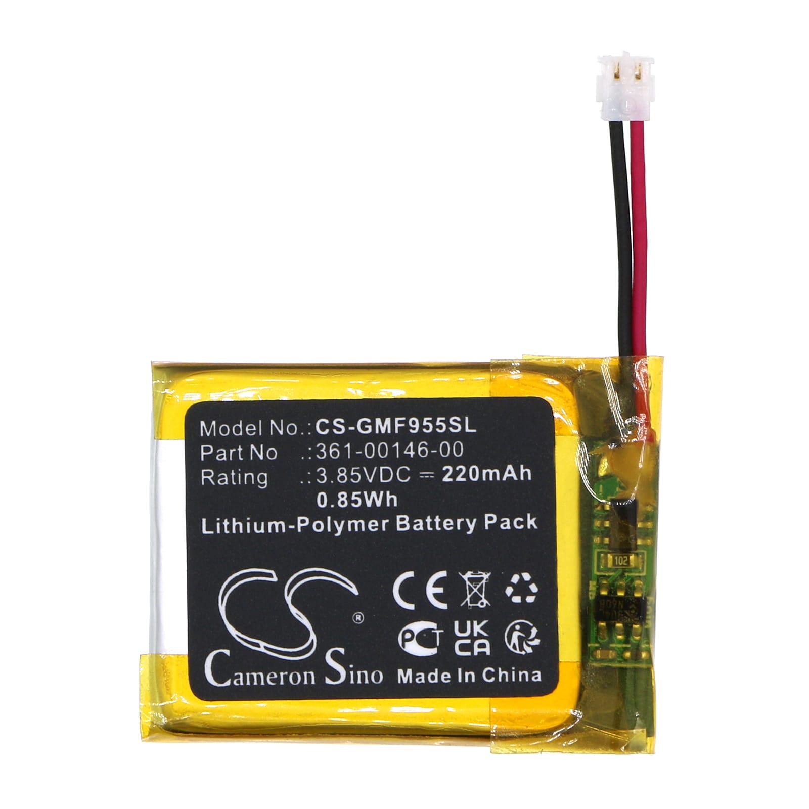 Batteri til smartklokke for Garmin Forerunner 955 Solar