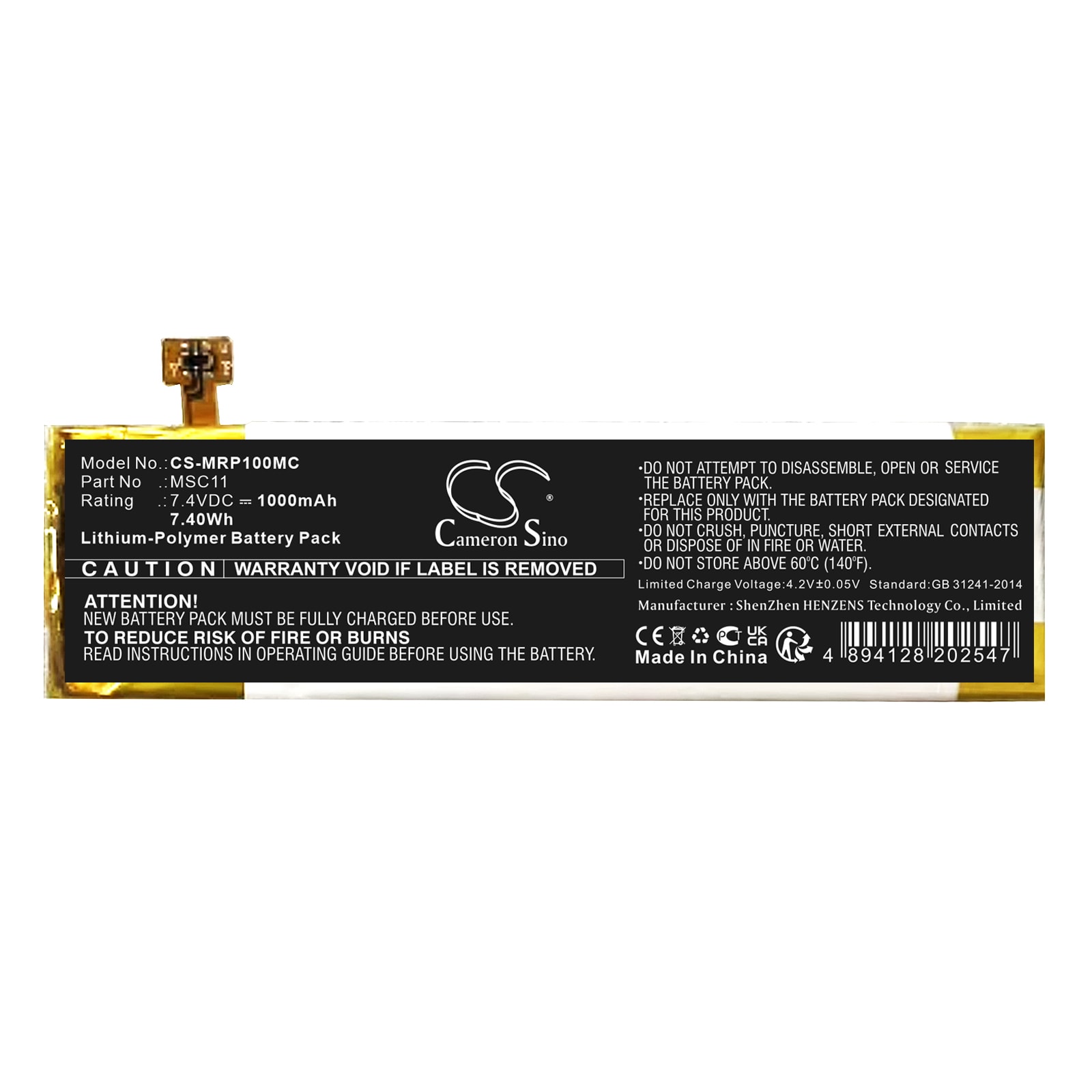 Batteri for gimbaler for Morange M1 Pro, M1 Pro Vlog Pocket Gimbal-kamera