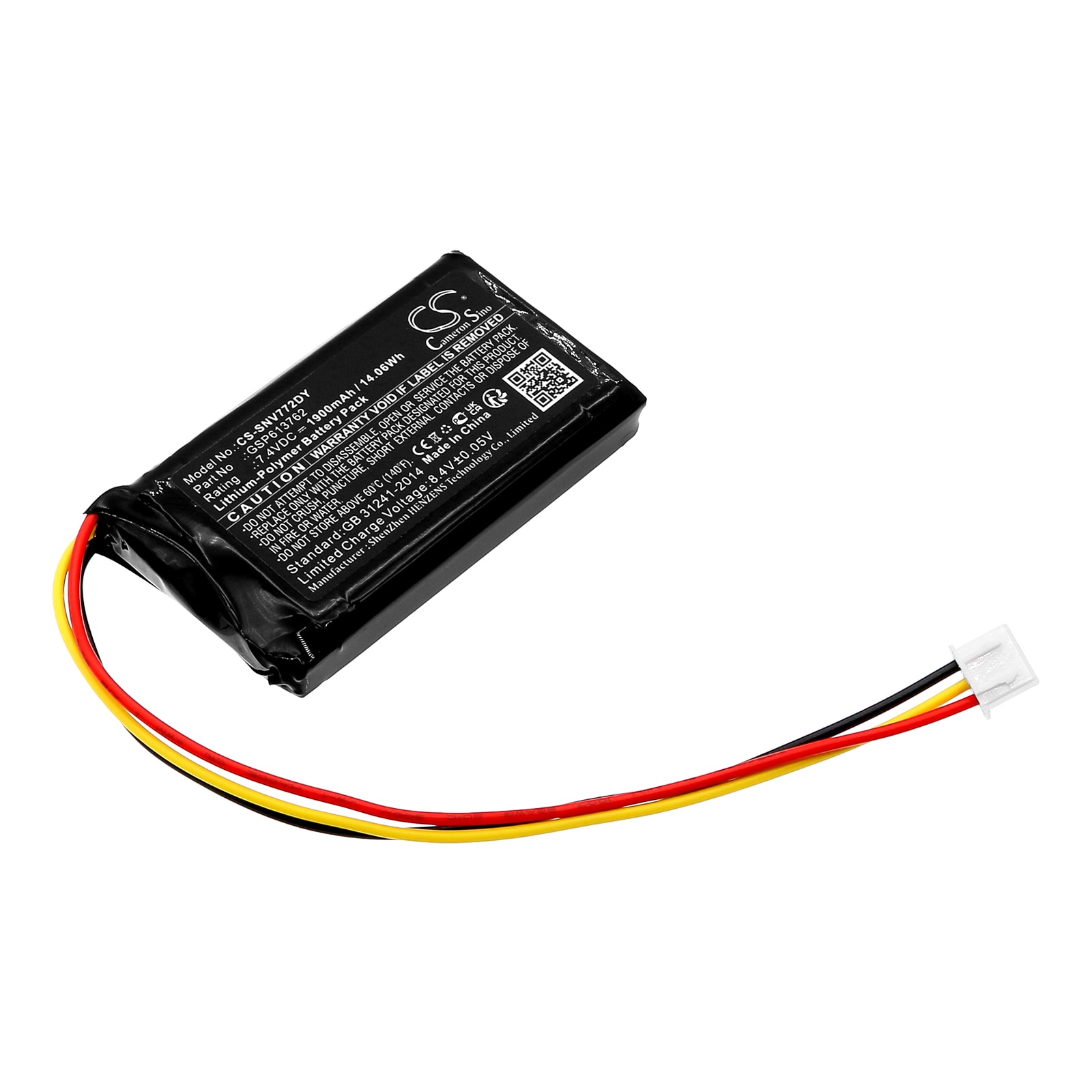 Batteri til DVD-spiller for Sencor SPV7721, SPV-7721T