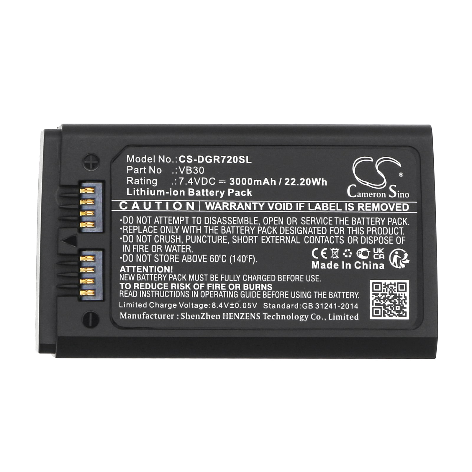 Batteri for stroboskopisk belysning for GODOX V1 Pro, V850 Ⅲ, V860 Ⅲ og andre.