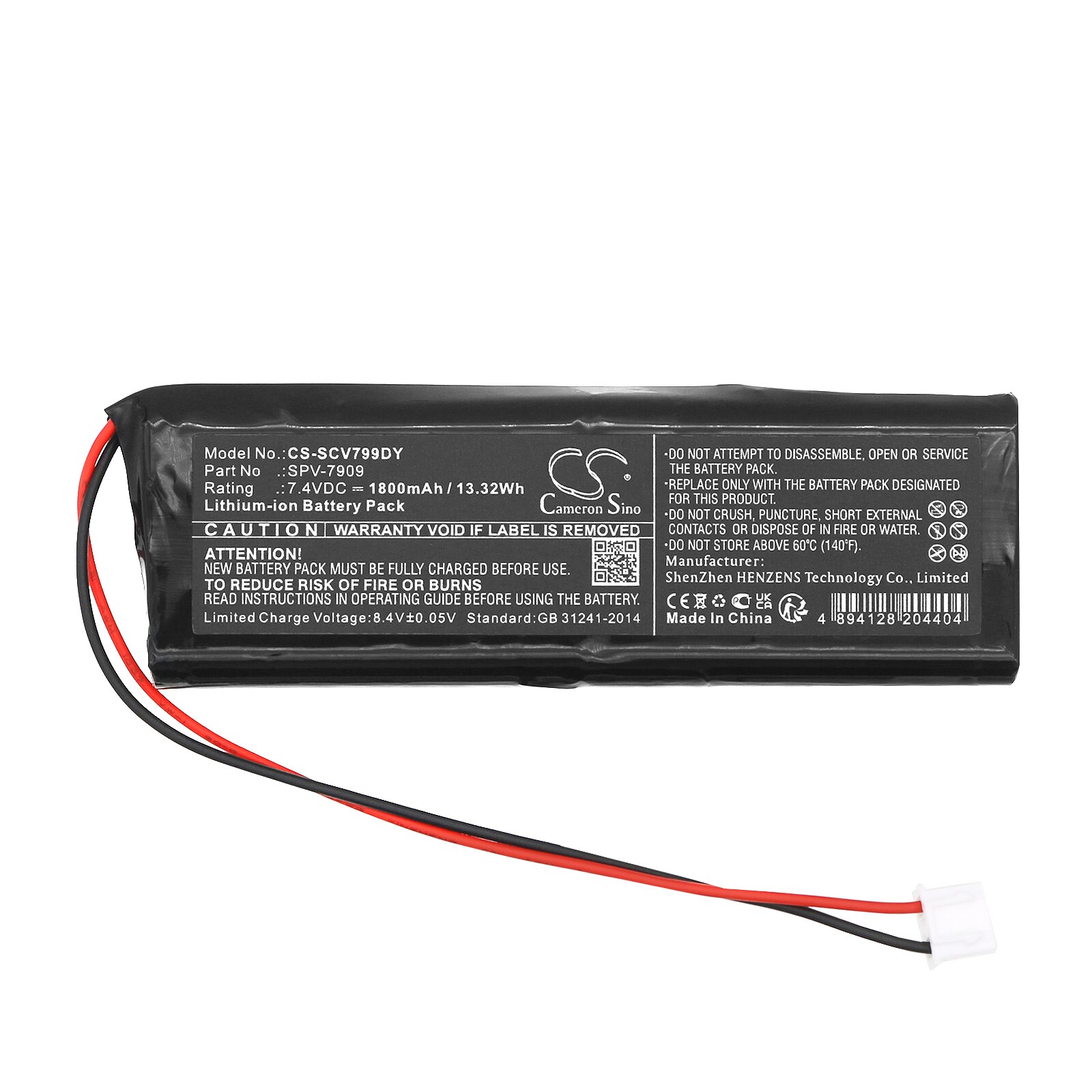 Batteri til DVD-spiller for Sencor SPV7909, SPV-7909T