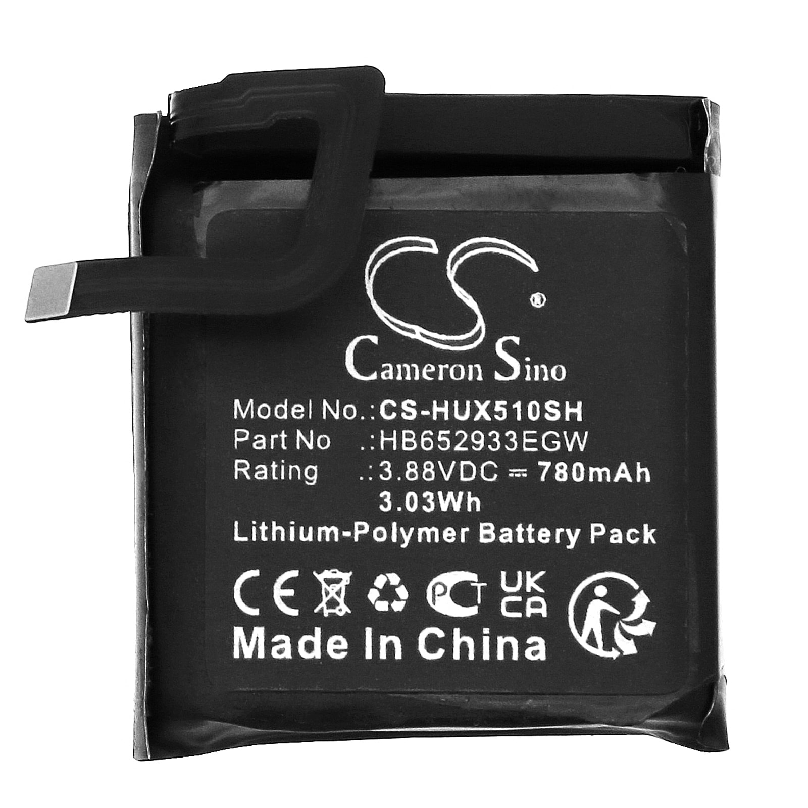Batteri til smartklokke for Huawei Watch 5, Watch 5X, Watch 5X Pro