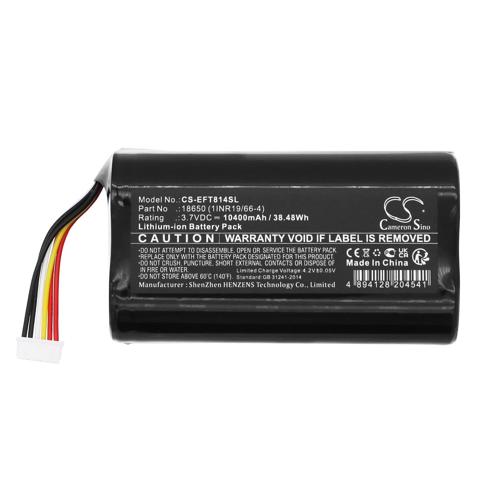 Batteri til Eufy Cam 2 Pro T8140R overvåkningskamera / erstatningsbatteri 10400 mAh 3,7 V Li-ion